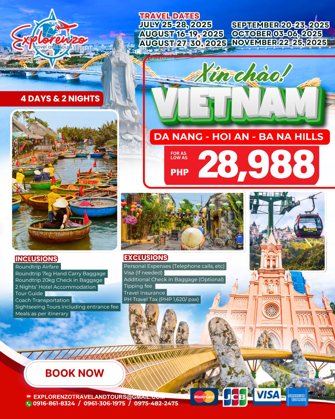 Explorenzo - 🇻🇳💖DA NANG - HOI AN - BA NA HILLS PACKAGE💖🇻🇳 Book your ...