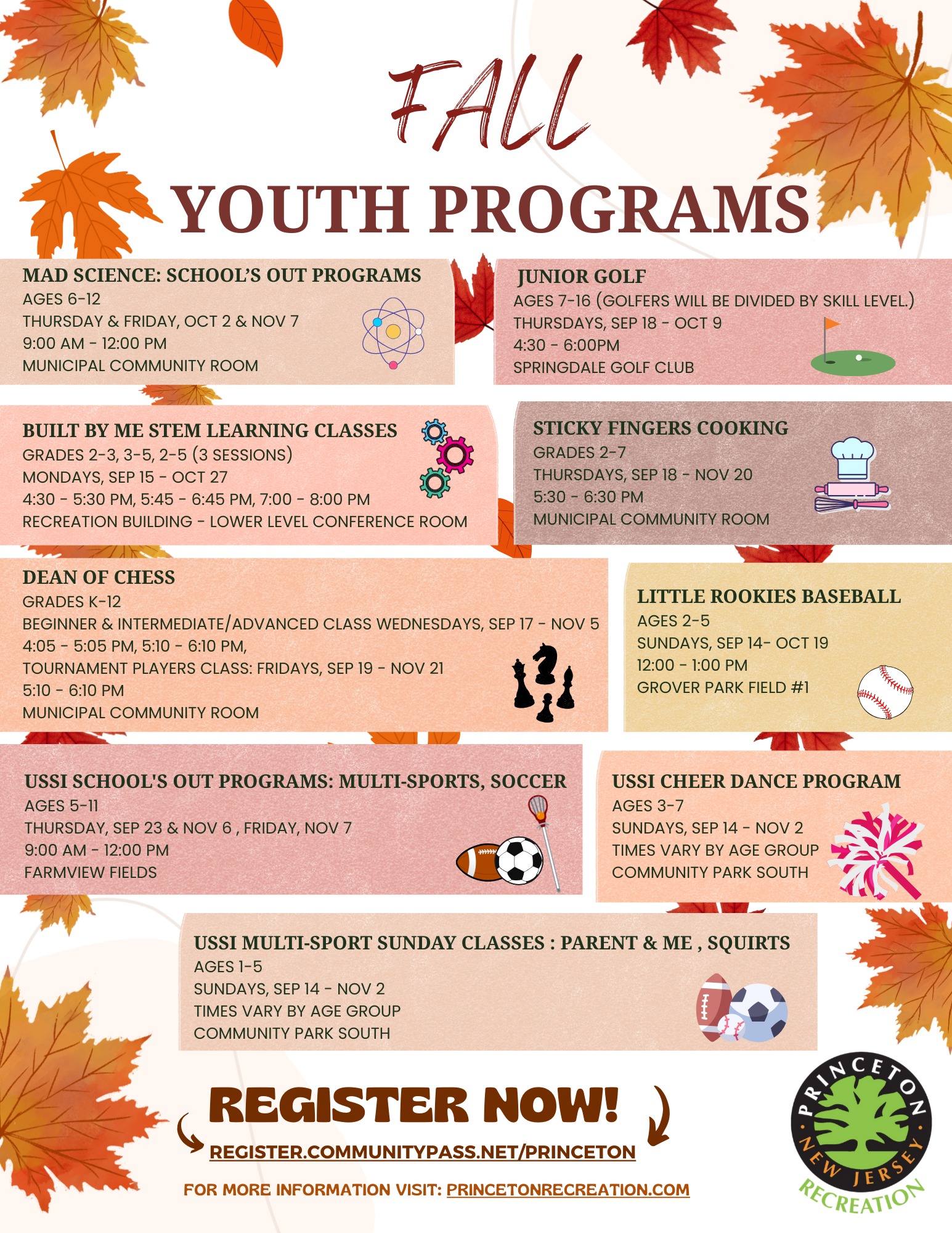 Princeton - Check out our 2025 Youth Programs! This fall, we’re ...