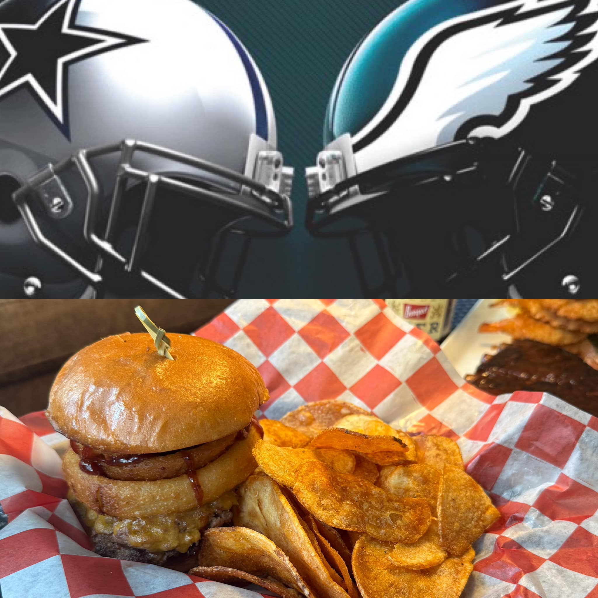 サンプル Need we say more? 😏🏈 Upper Deck is open Saturdays 11AM-10PM and