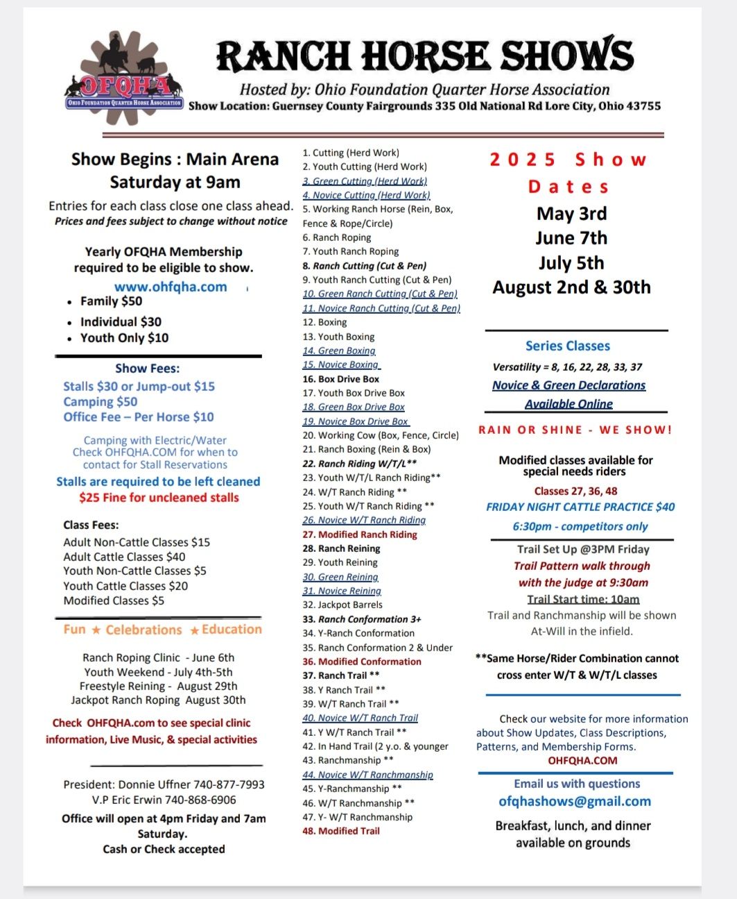 Ohio - ⭐️ Here it is, our new 2025 showbill!!! ⭐️ Keep and eye out for ...