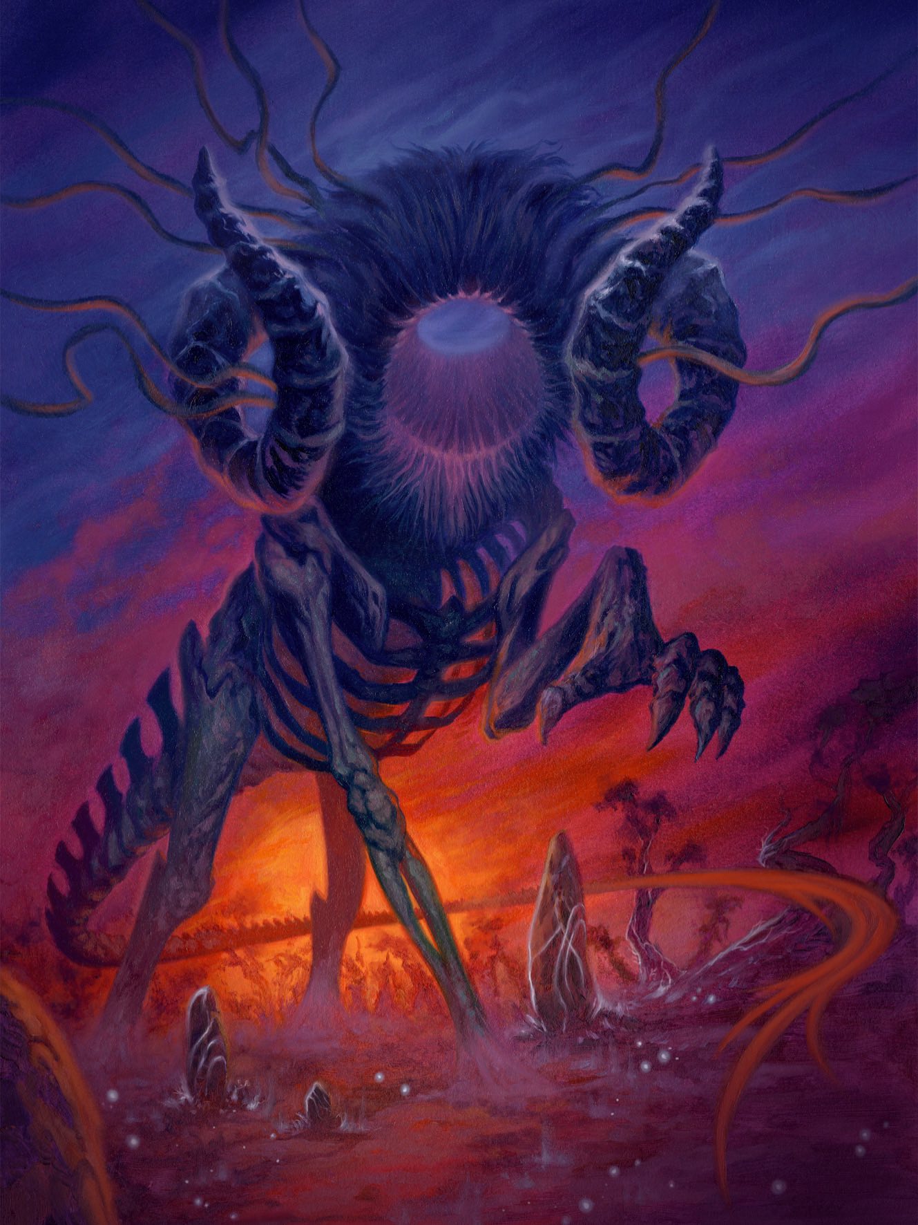 Jeff Miracola's Magic the Gathering art for Lorwyn Eclipsed set