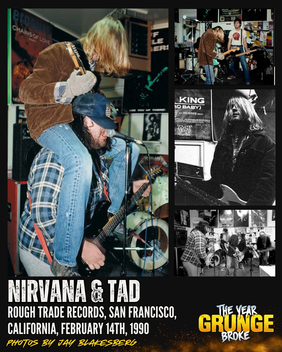 The YEAR - ON THIS DAY, February 14th, 1990, NIRVANA and TAD played an ...