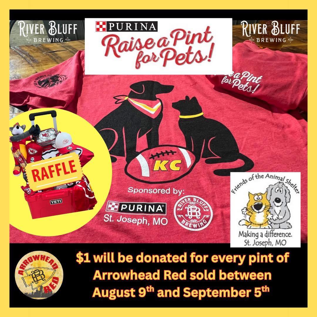 ⭐️ Pints for Pets Kickoff event TODAY! ⭐️ Our friends at River Bluff ...