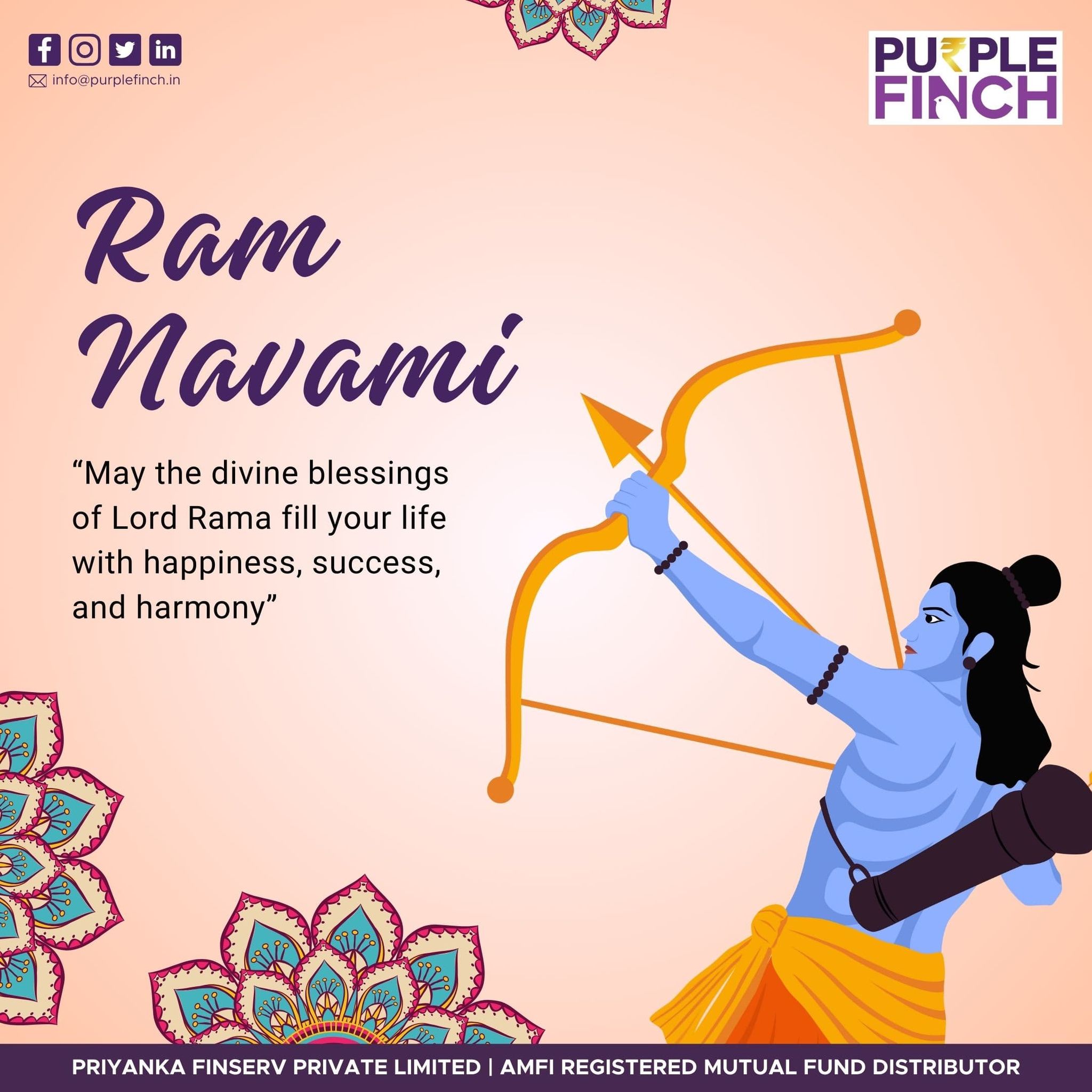 Purple - Wishing you all a very Happy Ram Navami! 🏹 May the divine ...