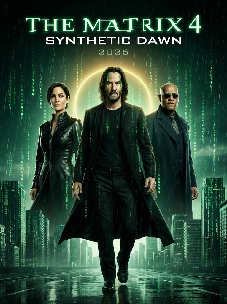 Movie - 🎬 The Matrix 4: Synthetic Dawn (2026) 👉 Keanu Reeves, Carrie ...