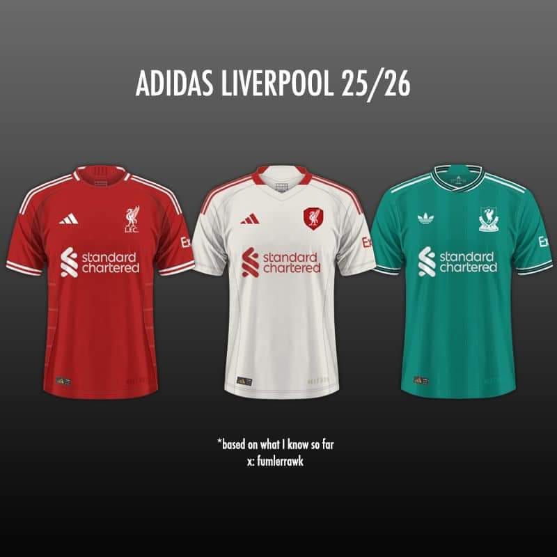 Pre-order now. The new adidas x Liverpool 25/26 kit.