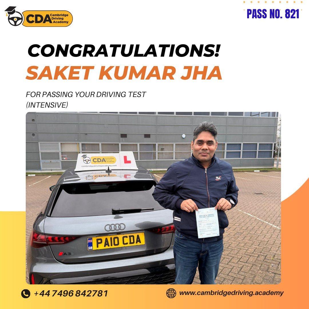Cambridge - 🎯 PASS #821 What an incredible achievement, Saket Kumar Jha ...