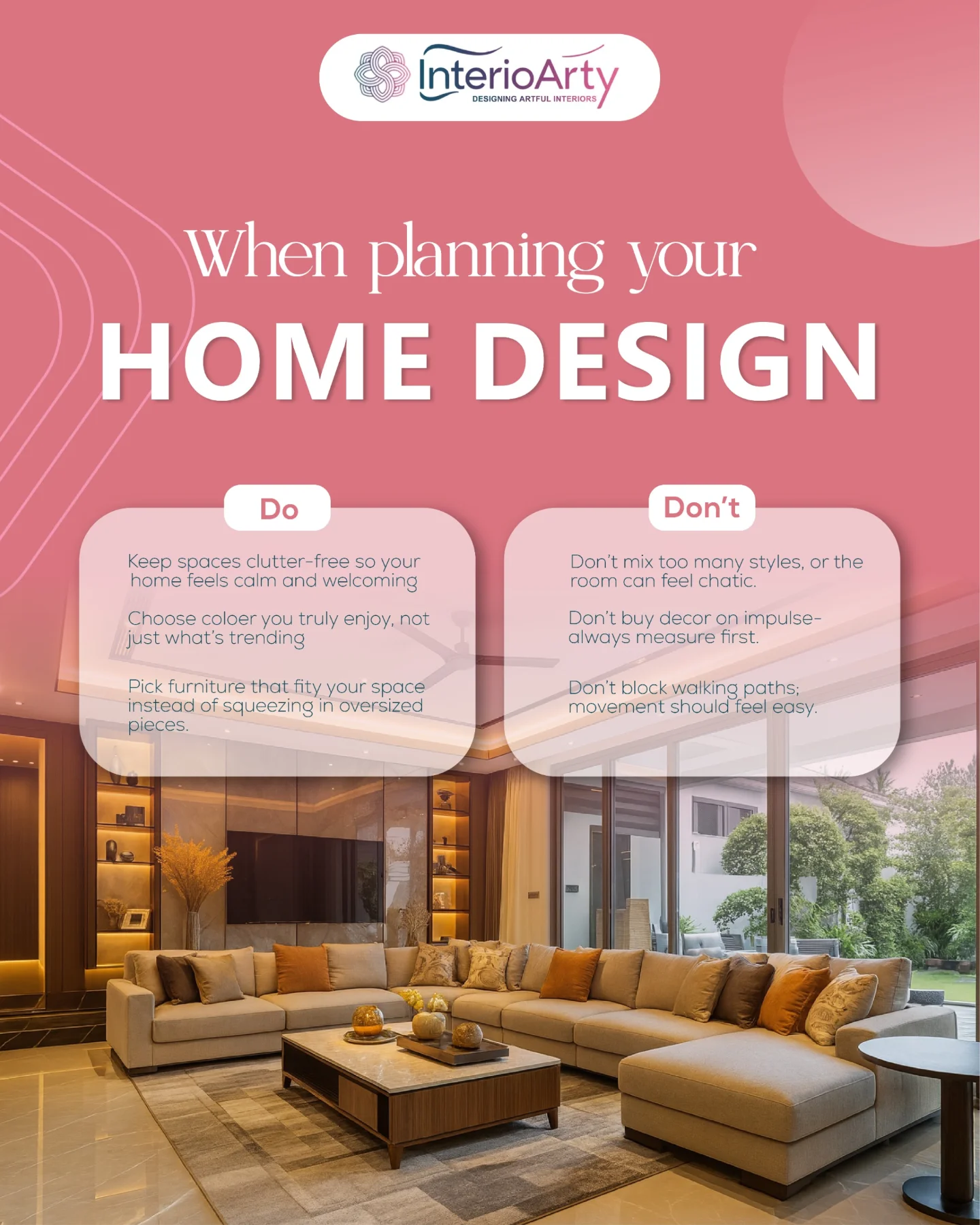 InterioArty - Styling your dream space? Here’s what to do and what to ...