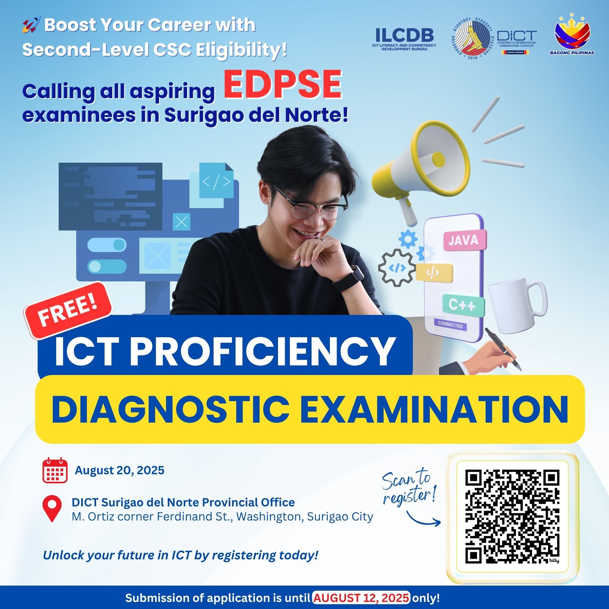 📢𝐀𝐍𝐍𝐎𝐔𝐍𝐂𝐄𝐌𝐄𝐍𝐓📢 Advance your ICT... - DICT Region 13 - Caraga | Facebook