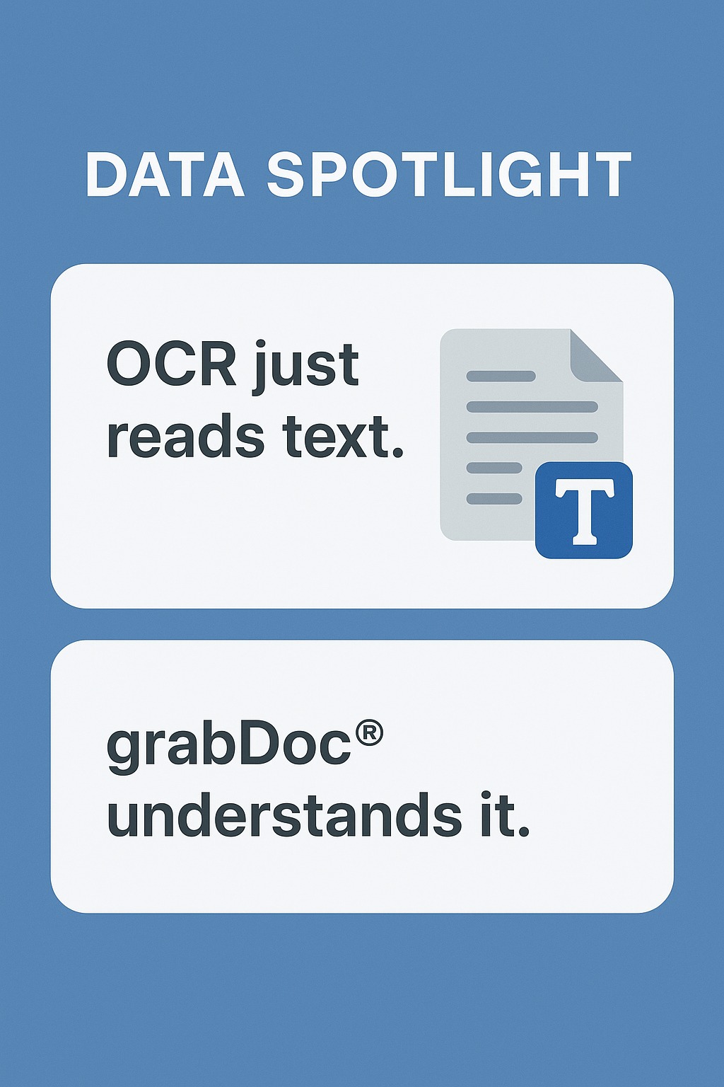 EBA Solutions - Data Spotlight – grabDoc®: From Reading... | Facebook