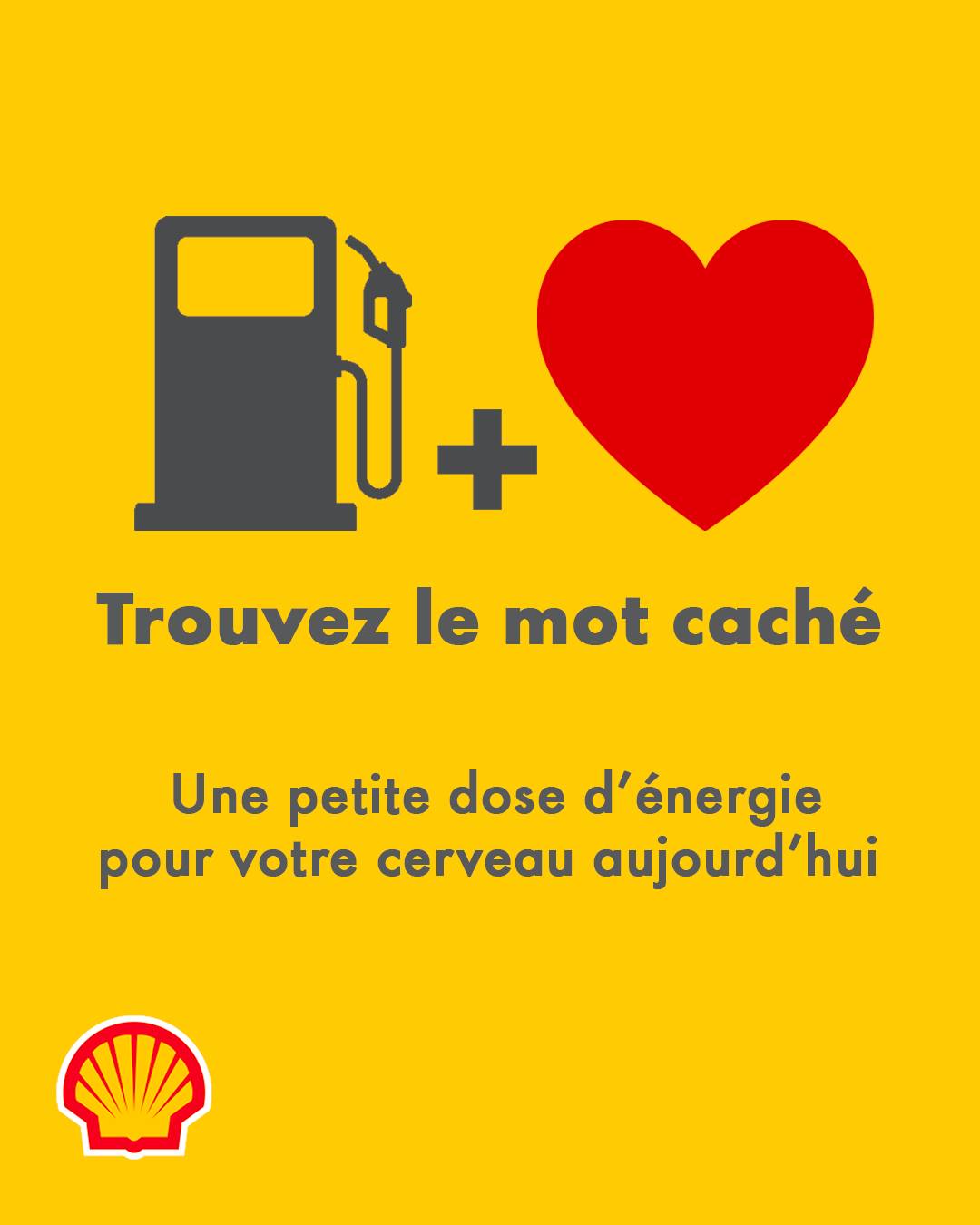 Shell - Un petit boost pour le cœur et l’esprit 💖⛽ Saurez-vous trouver ...