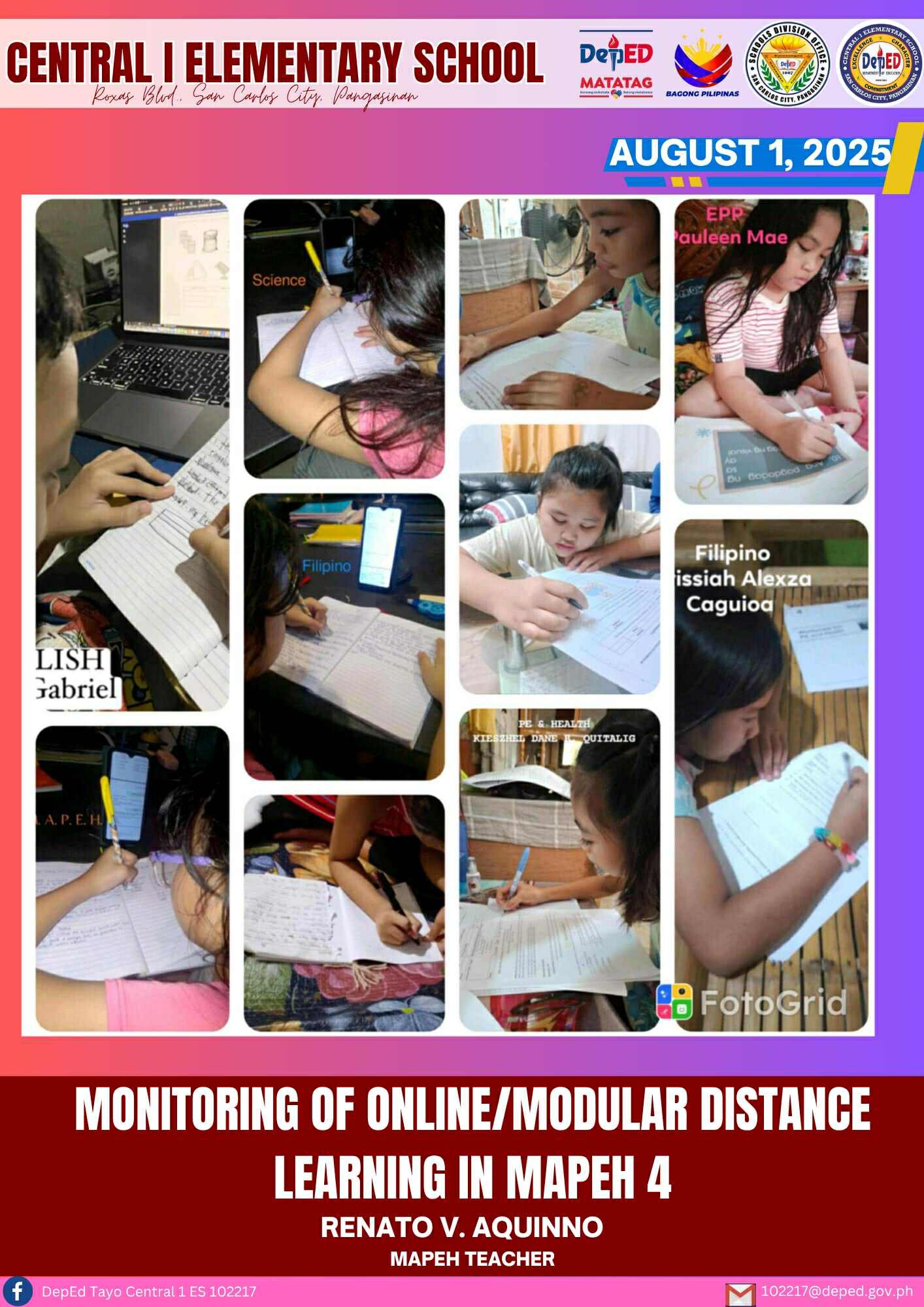 DepEd Tayo Central 1 ES... - DepEd Tayo Central 1 ES 102217