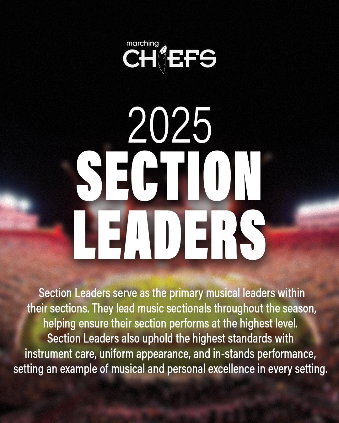 Marching Chiefs - We are proud to introduce our ‘Section... | Facebook
