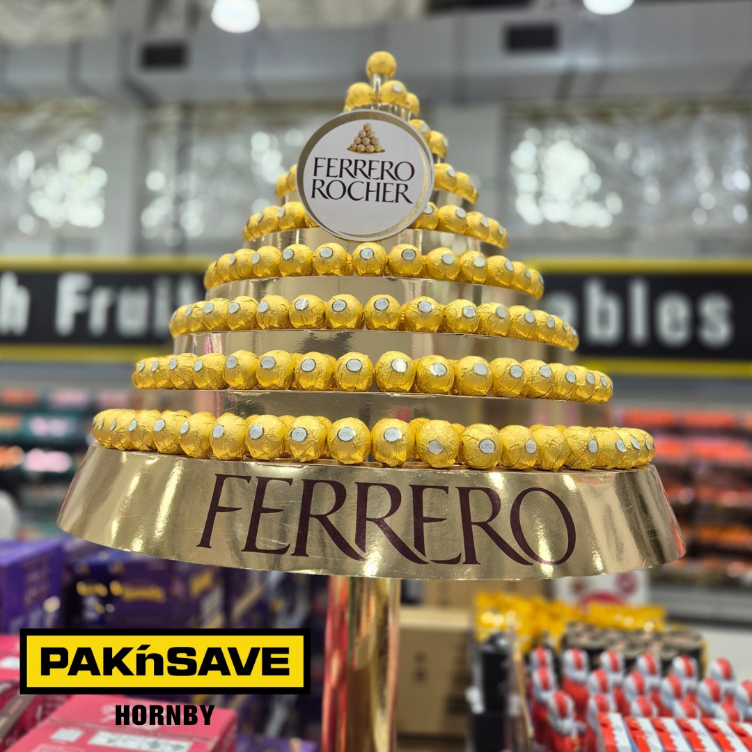 PAK'nSAVE - A Ferrero Rocher pyramid can only mean one thing! 🎄🎅🎁 ...