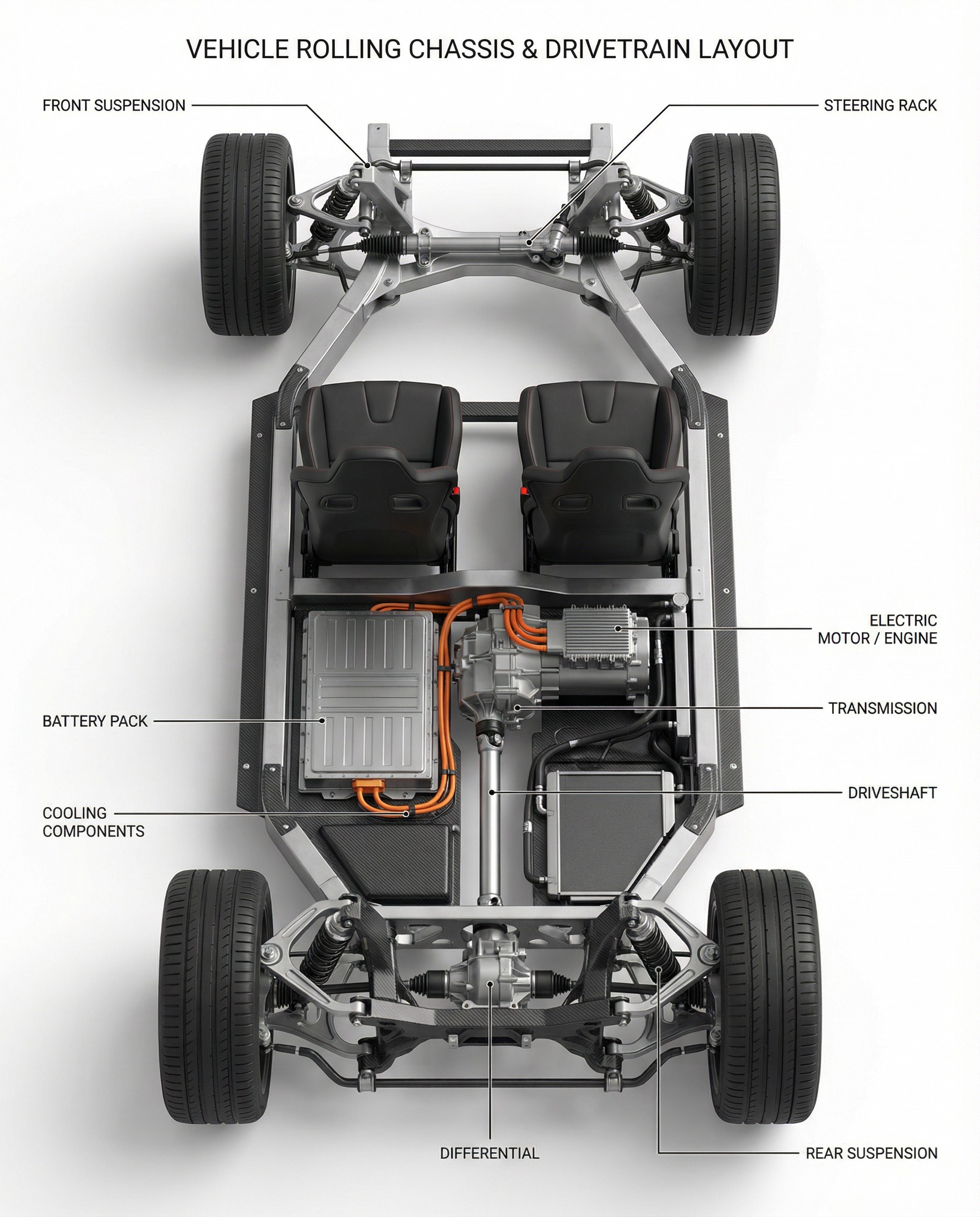 Motor - Vehicle Rolling Chassis and Drivetrain Layout. | Facebook