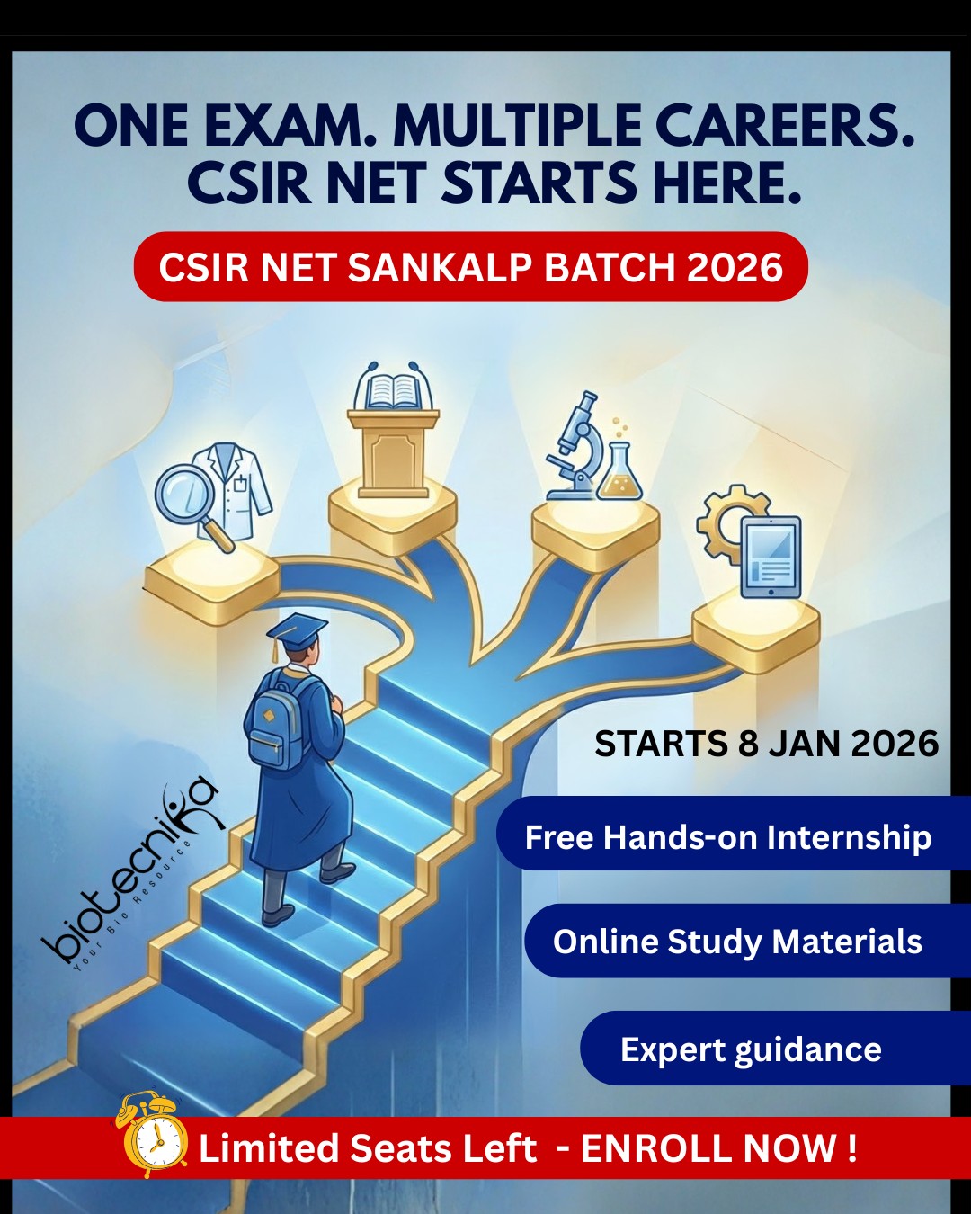 Biotecnika - 🚨 CSIR NET Sankalp Batch 2026 – Now Open for Enrolments ...