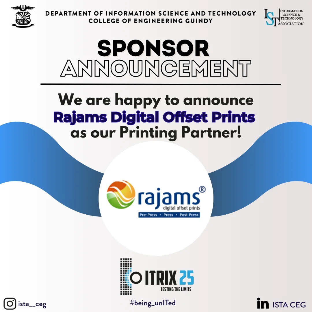 ITrix - 📢 Announcement!! We are proud to welcome Rajams Digital Offset ...