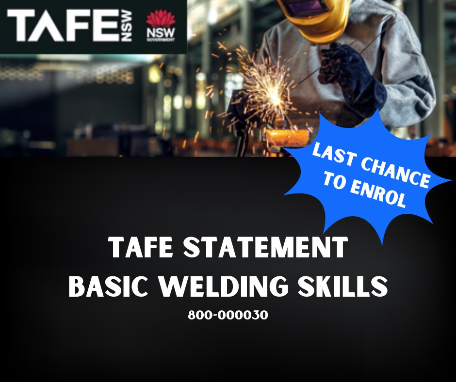 TAFE - 🧑‍🏭Basic Welding🧑‍🏭 Course description: Discover the ...