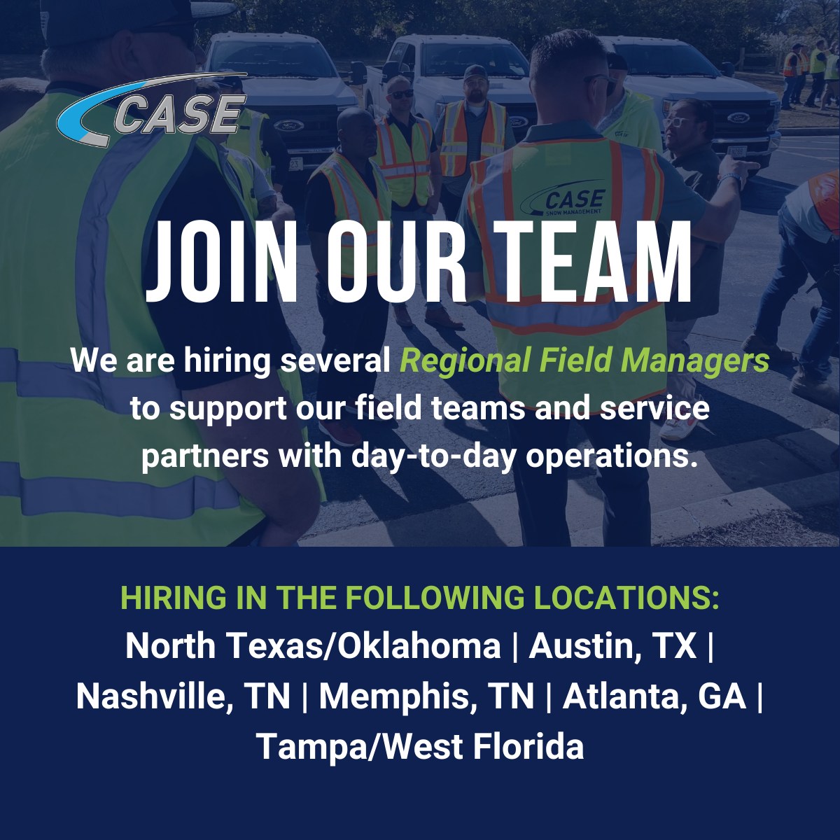 Case - We are currently looking to fill several Regional Field Manager ...