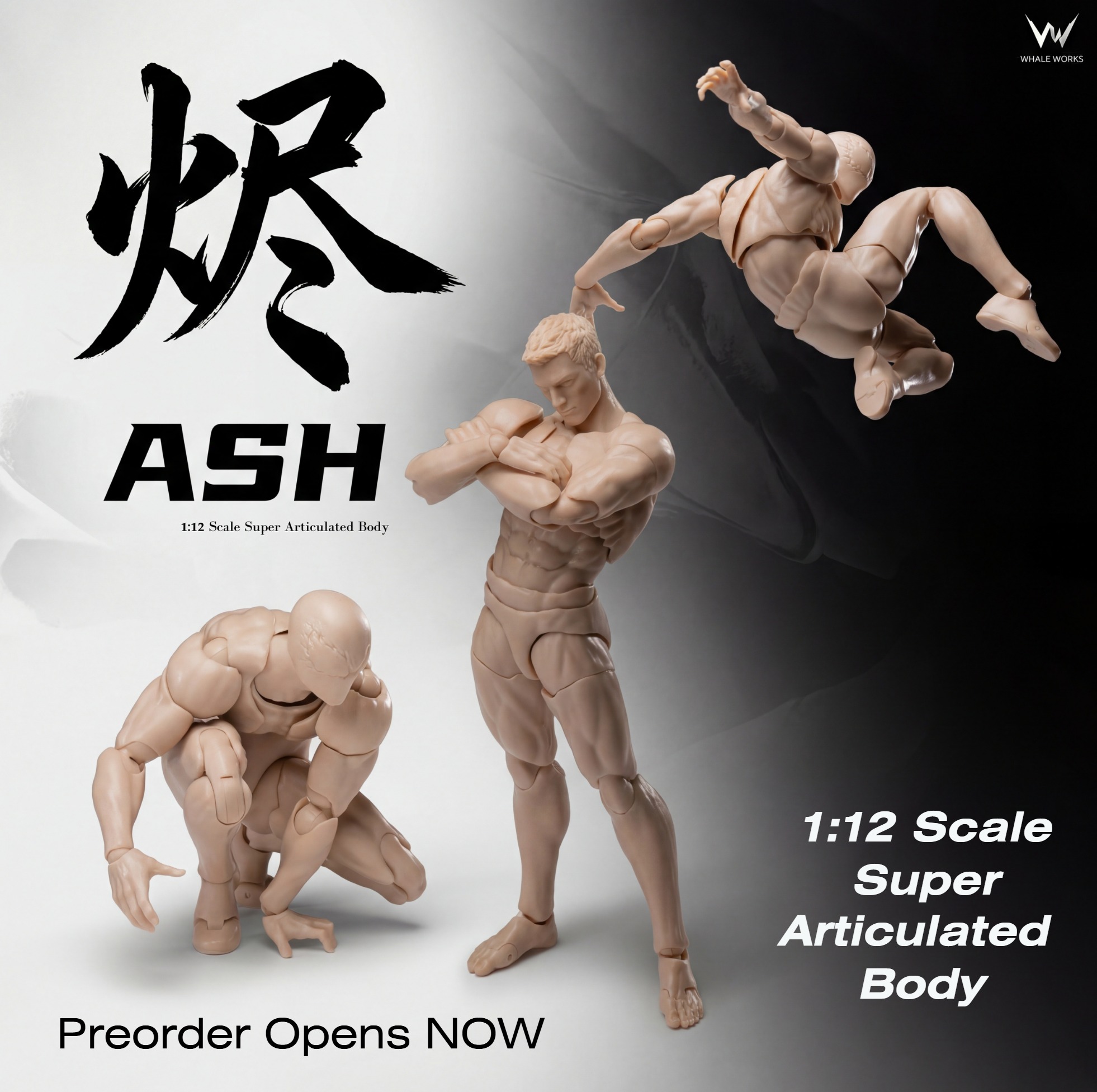 Preorder Opens NOW】Whale Works 1/12 Super Articulated Body action 