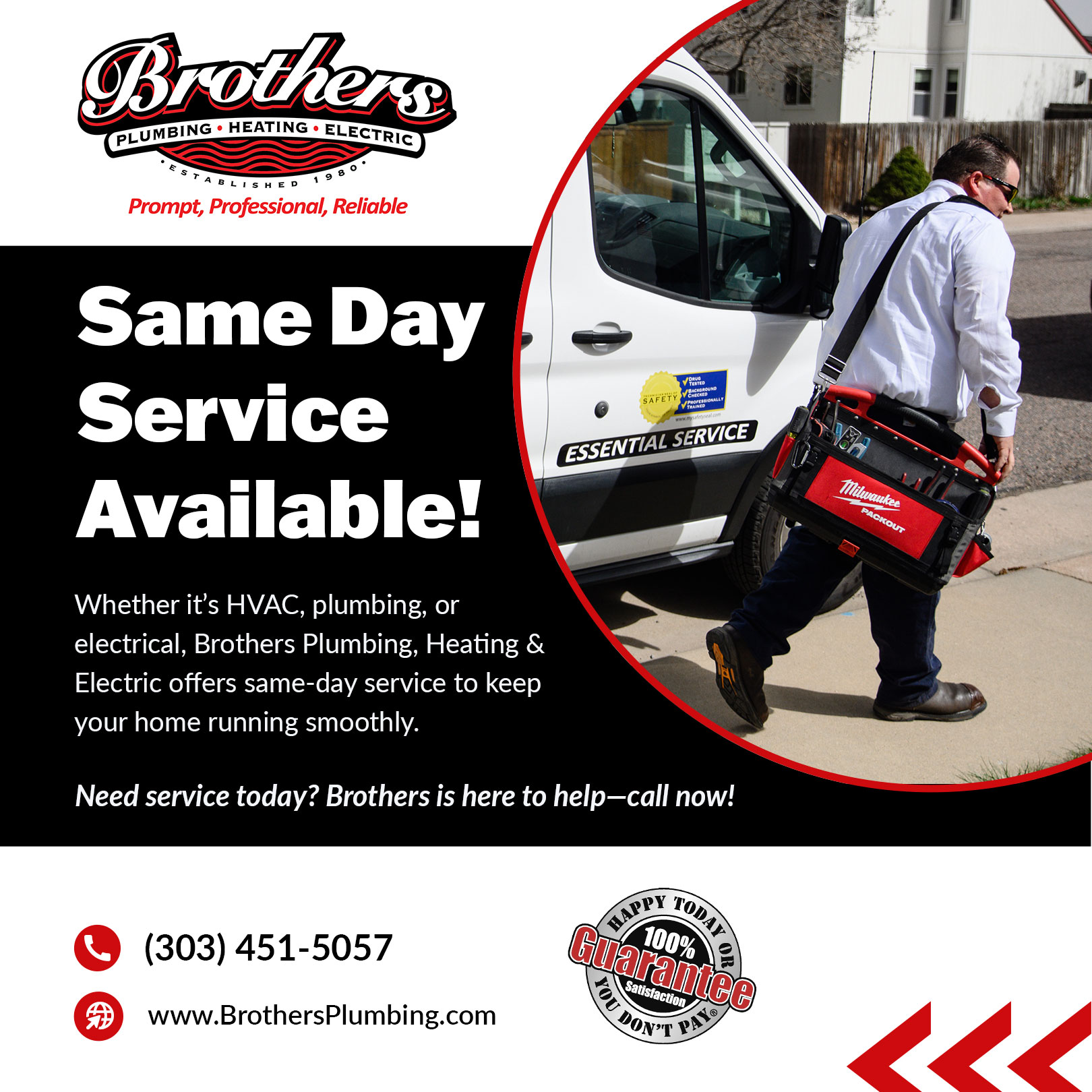 Brothers - Whether it’s a broken furnace, a plumbing emergency, or an
