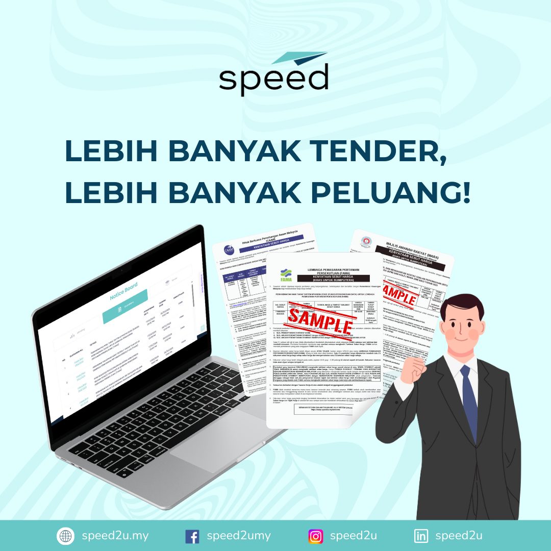 Speed2u - Dengan SPEED, pembekal boleh mengakses pelbagai tender dari ...