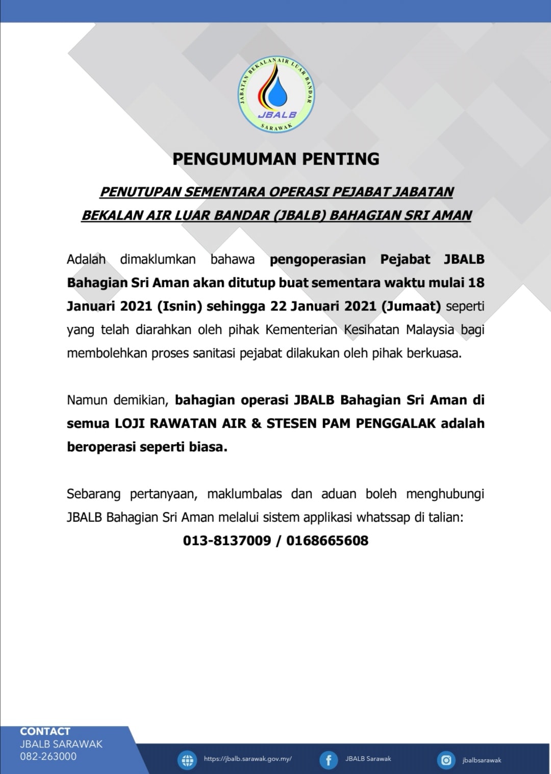 Rakan Jbalb Bahagian Sri Aman Facebook