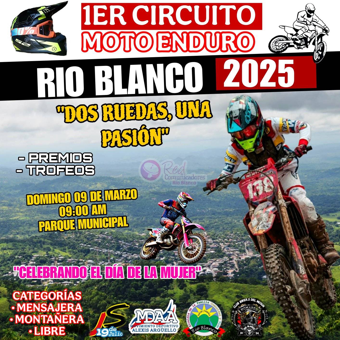 Red - 🏍️ 1ER Circuito de Moto Enduro Rio Blanco 🤍💙💚 2025, este domingo ...
