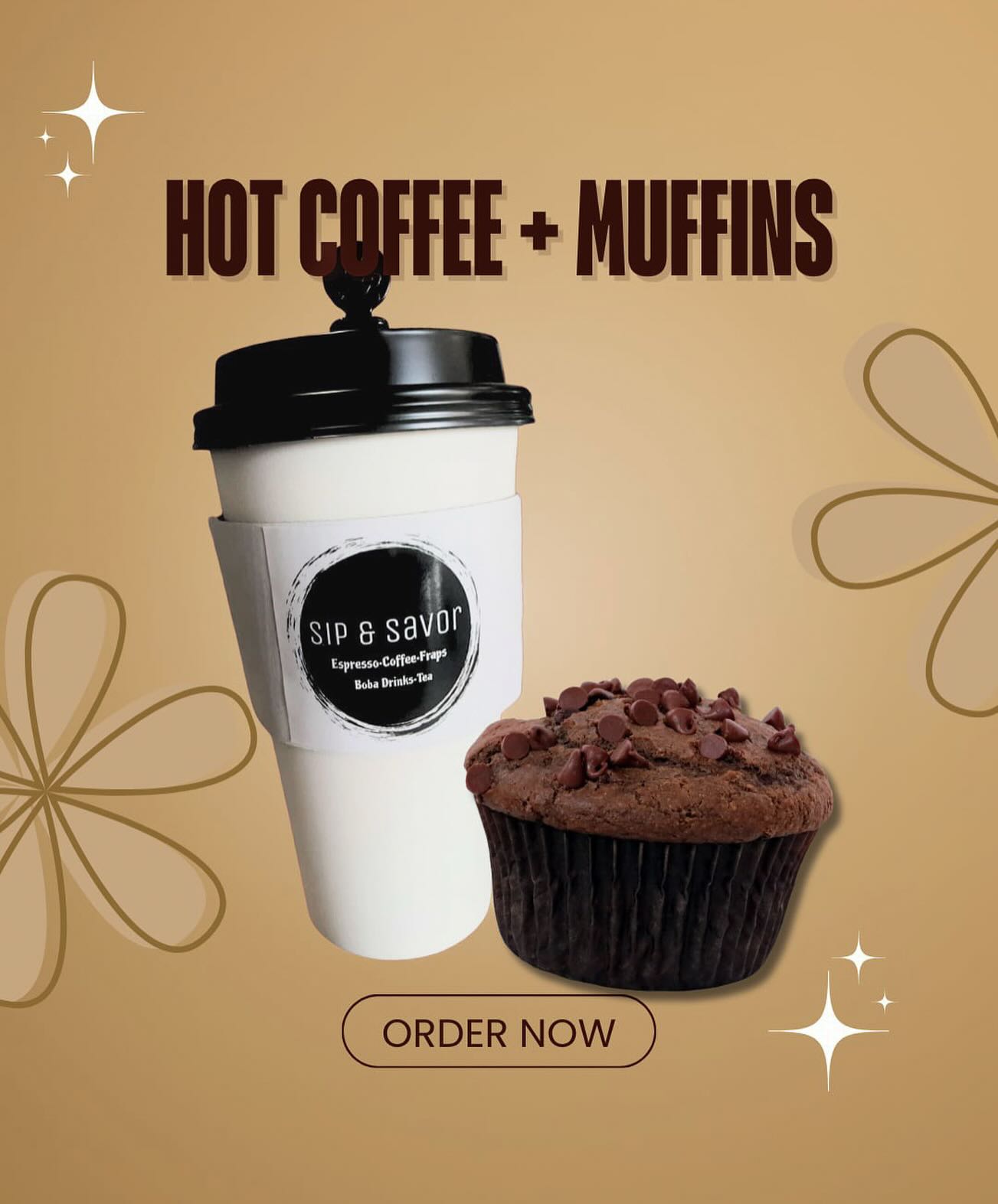 Sip - Rainy days taste better with a hot drink in one hand and a muffin ...