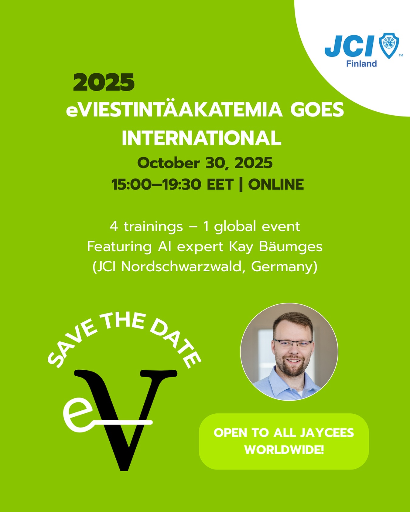 JCI - Save the Date – eViestintäakatemia goes international! 🗓️ October ...