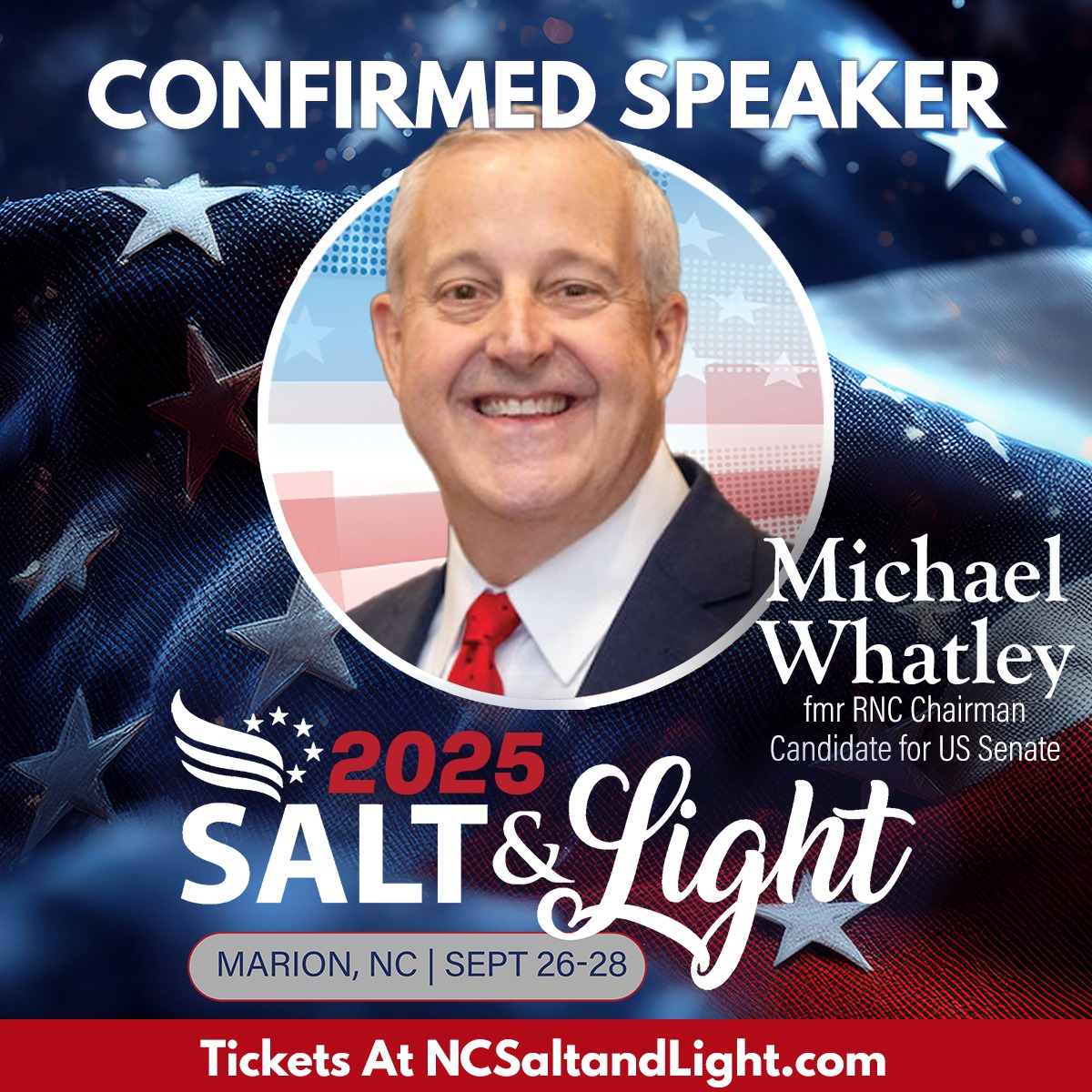 NC - 🚨Confirmed Speaker: Michael Whatley🚨 We are glad to be announce ...