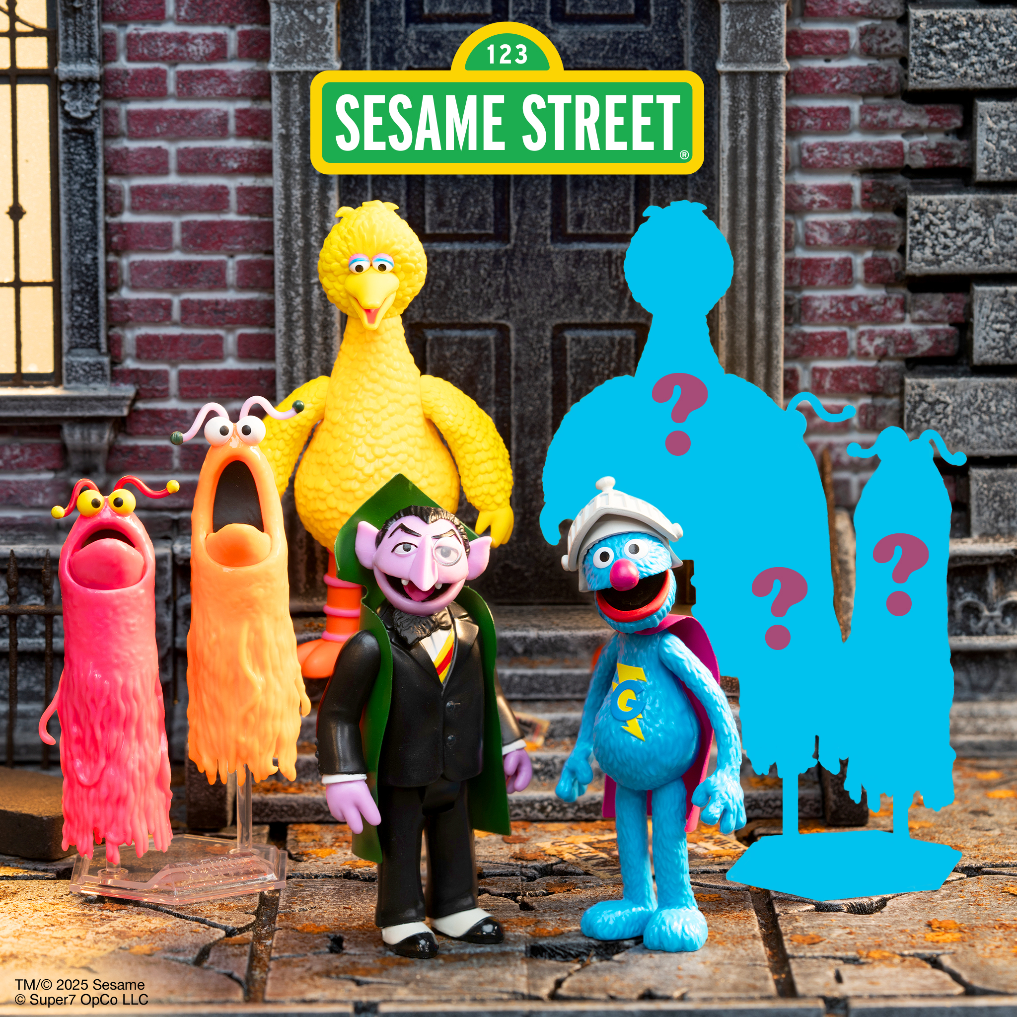Super7 Sesame Street Yip Yip Martians 3.75-Inch ReAction Figure – 2024, New