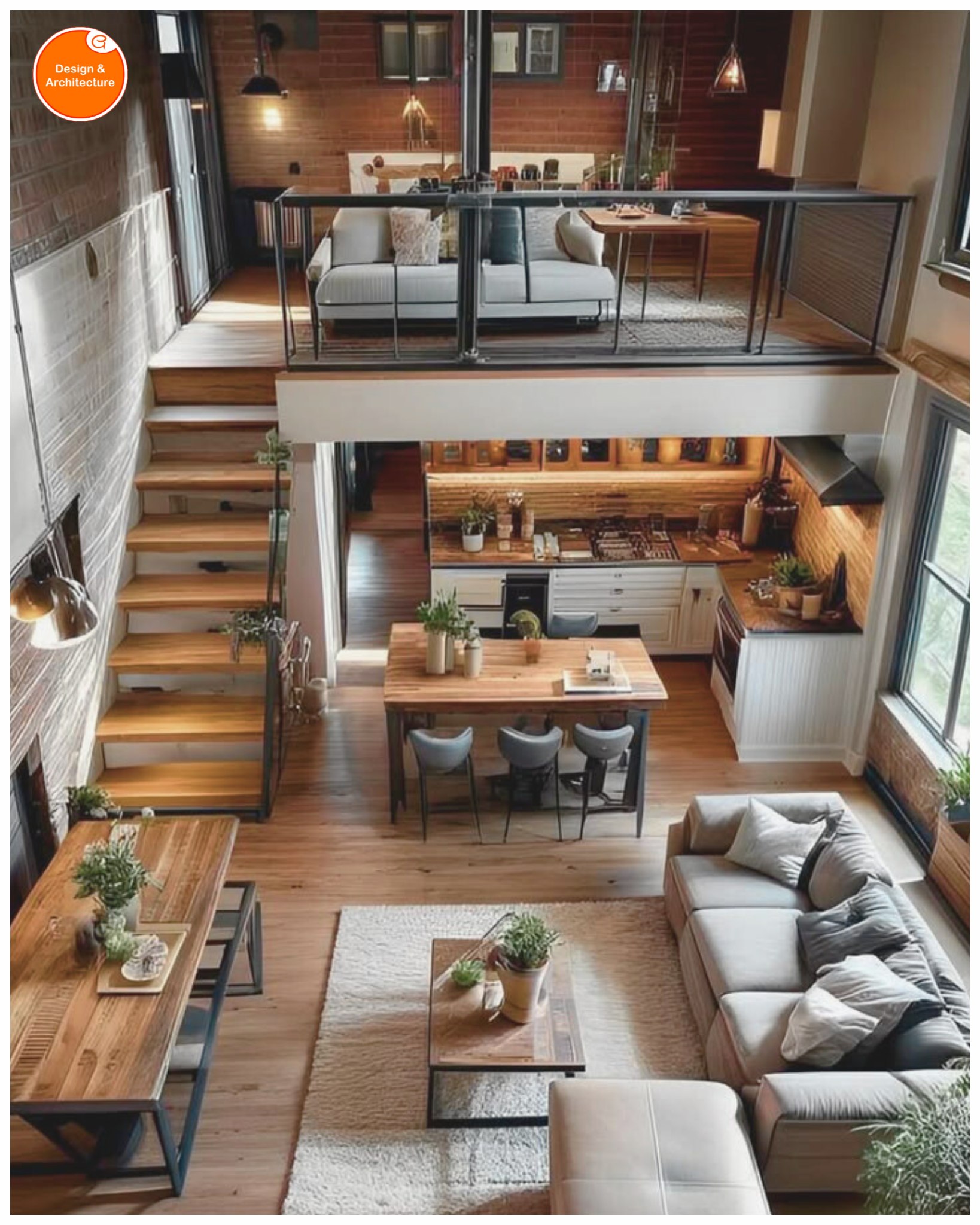 Design - This stunning luxury loft apartment boasts a spacious open ...