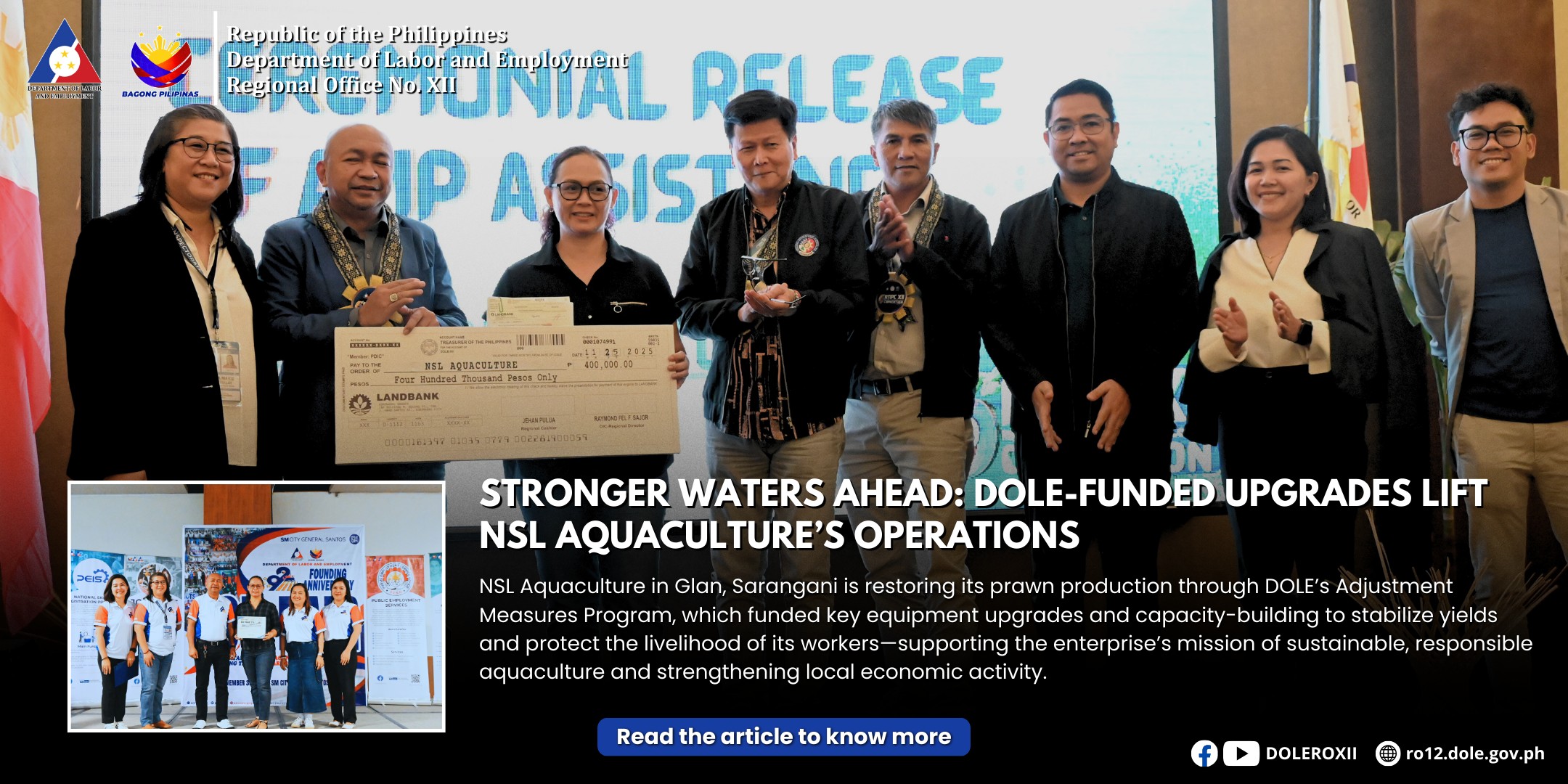 DOLE - 𝗟𝗢𝗢𝗞 𝗹 𝗦𝘁𝗿𝗼𝗻𝗴𝗲𝗿 𝗪𝗮𝘁𝗲𝗿𝘀 𝗔𝗵𝗲𝗮𝗱: 𝗗𝗢𝗟𝗘-𝗳𝘂𝗻𝗱𝗲𝗱 𝘂𝗽𝗴𝗿𝗮𝗱𝗲𝘀 𝗹𝗶𝗳𝘁 𝗡𝗦𝗟 ...