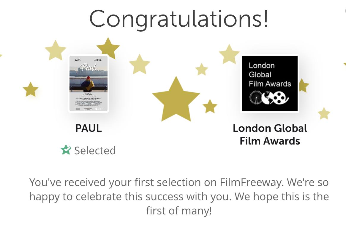 Paola - We are happy to announce we have been selected for the London ...