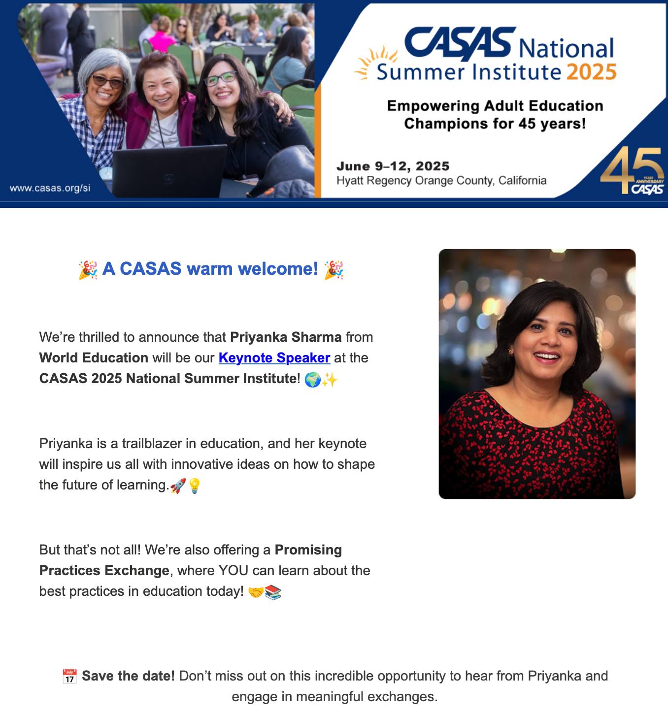 CASAS - 🎤 A warm CASAS welcome! 🎤 We’re excited to... | Facebook