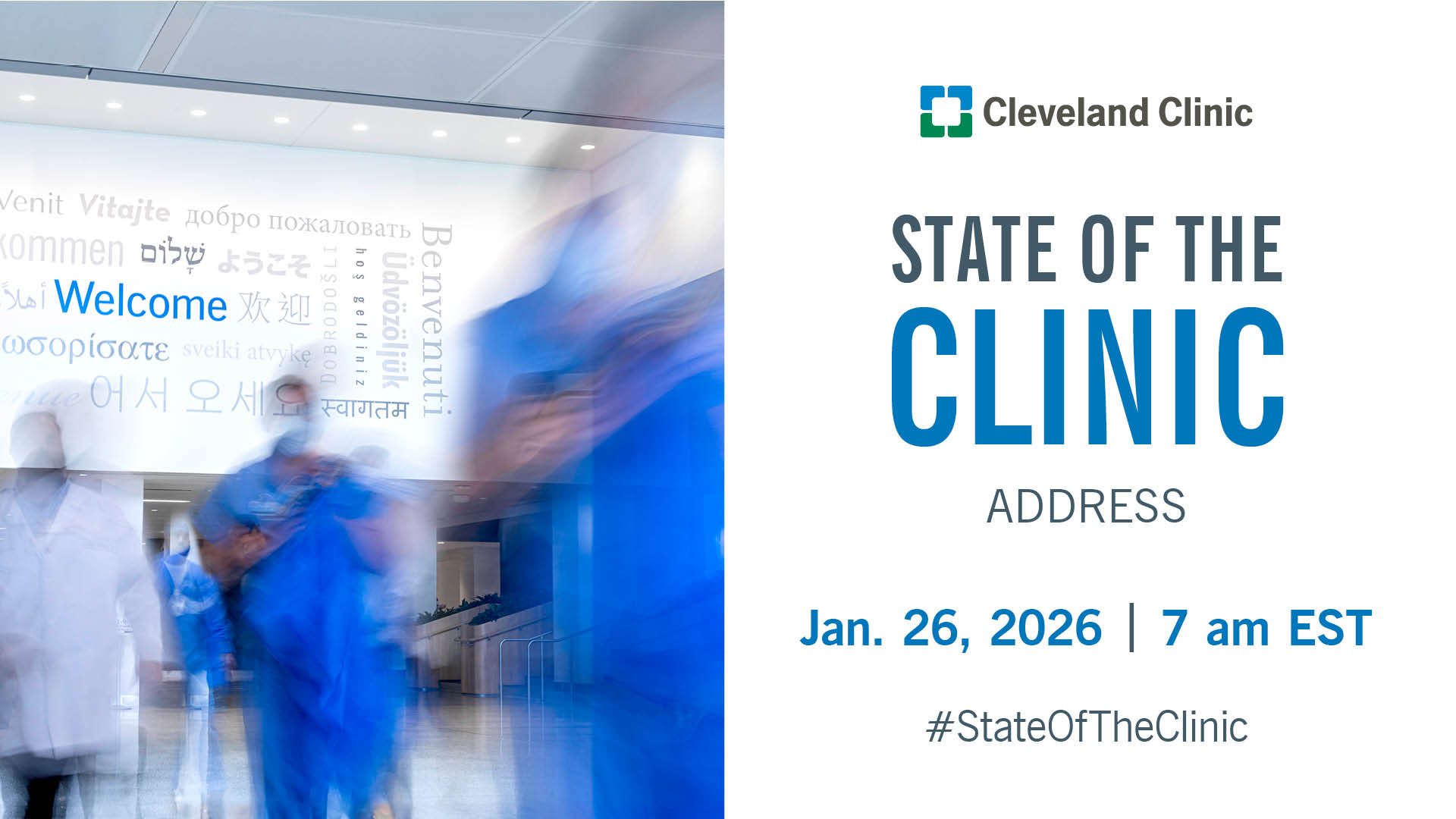 Cleveland - Our CEO and President Tom Mihaljevic, MD, will deliver the ...