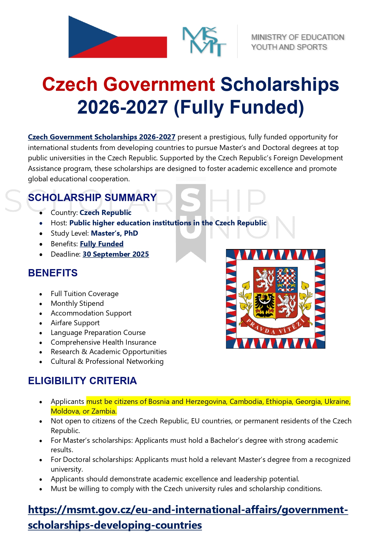 Scholarship - 🎓 Looking for a fully funded study opportunity in Europe ...
