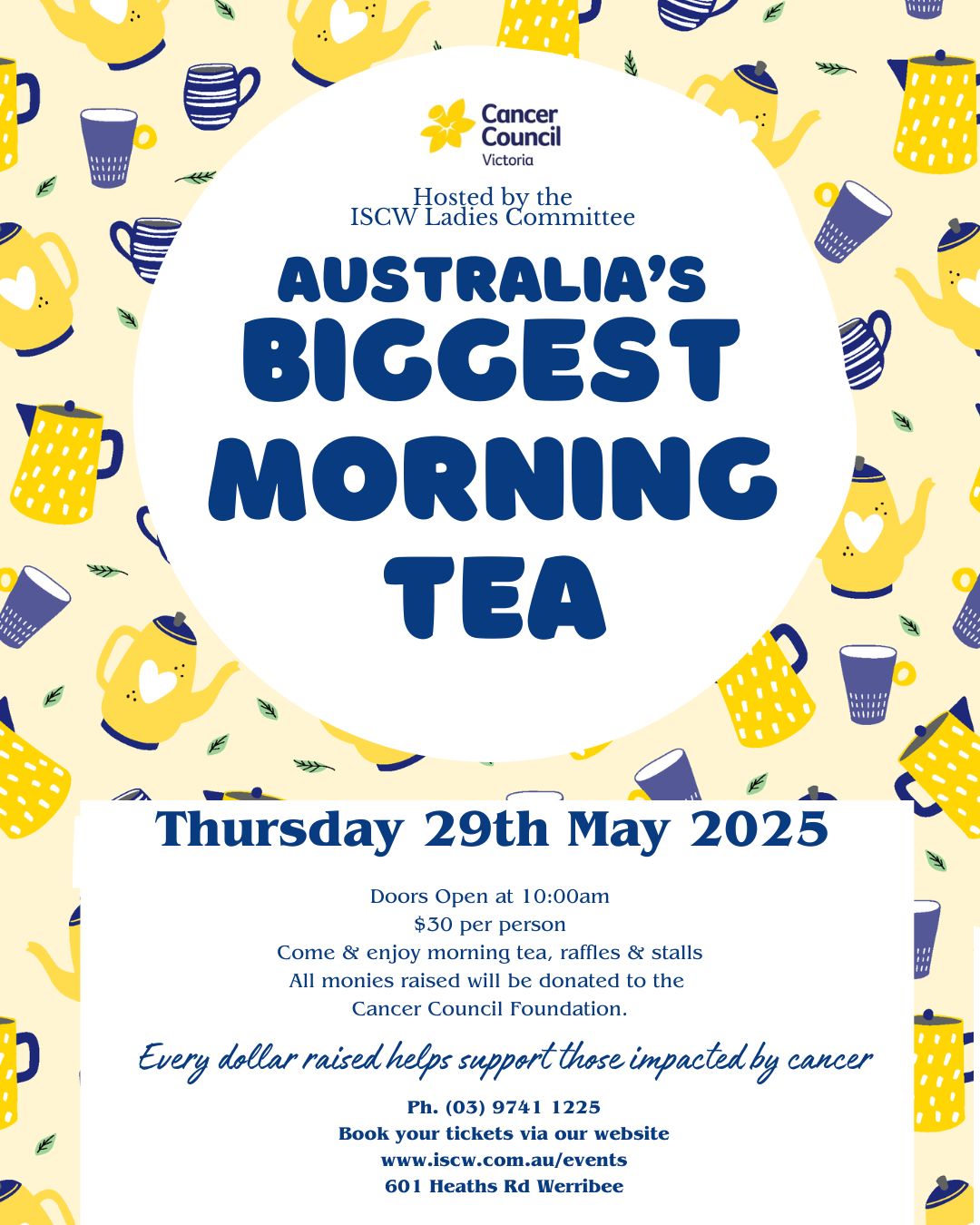 Italian - AUSTRALIA'S BIGGEST MORNING TEA 2025 Hosted by the ISCW ...