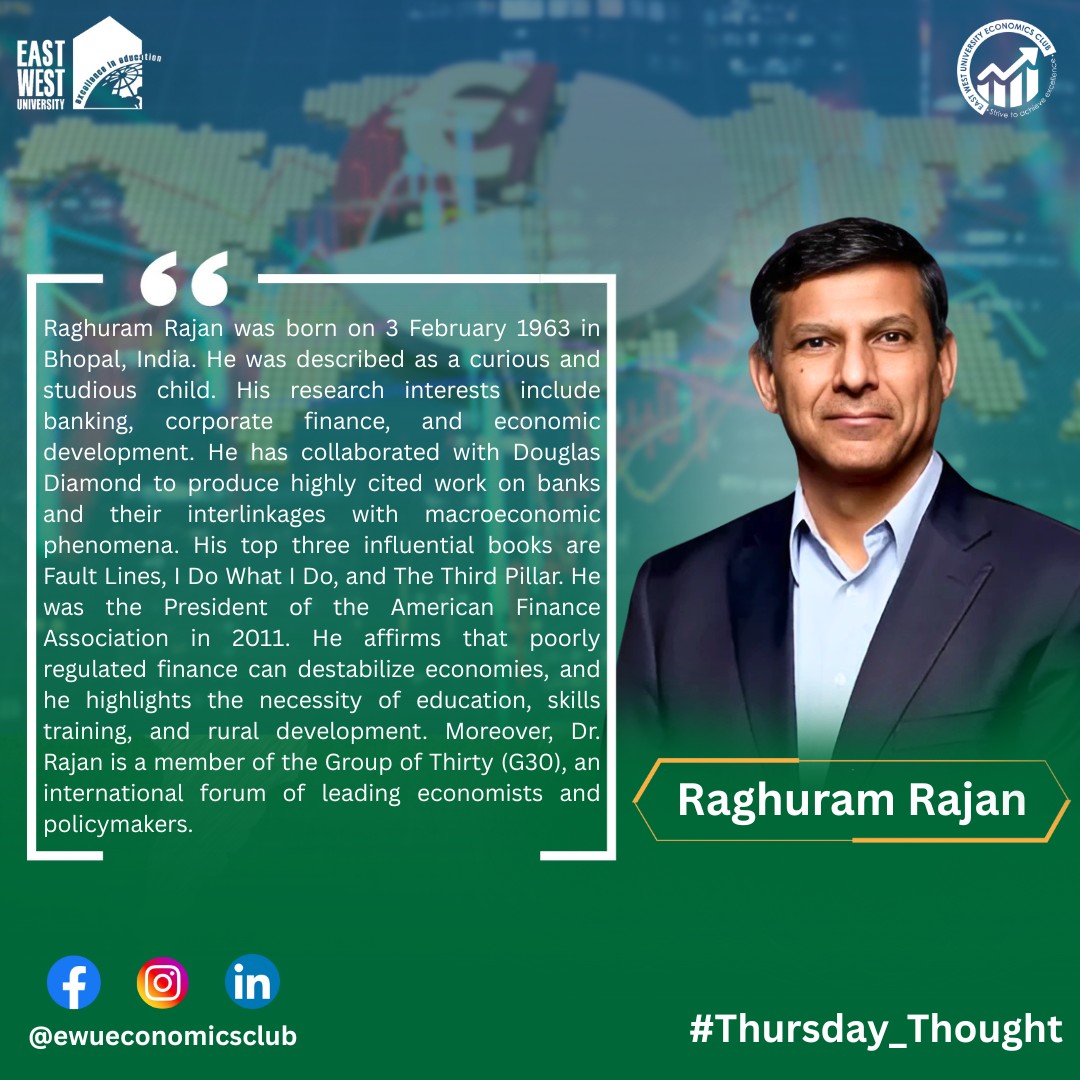 East - Dr. Raghuram G. Rajan is a pragmatic economist and an ...