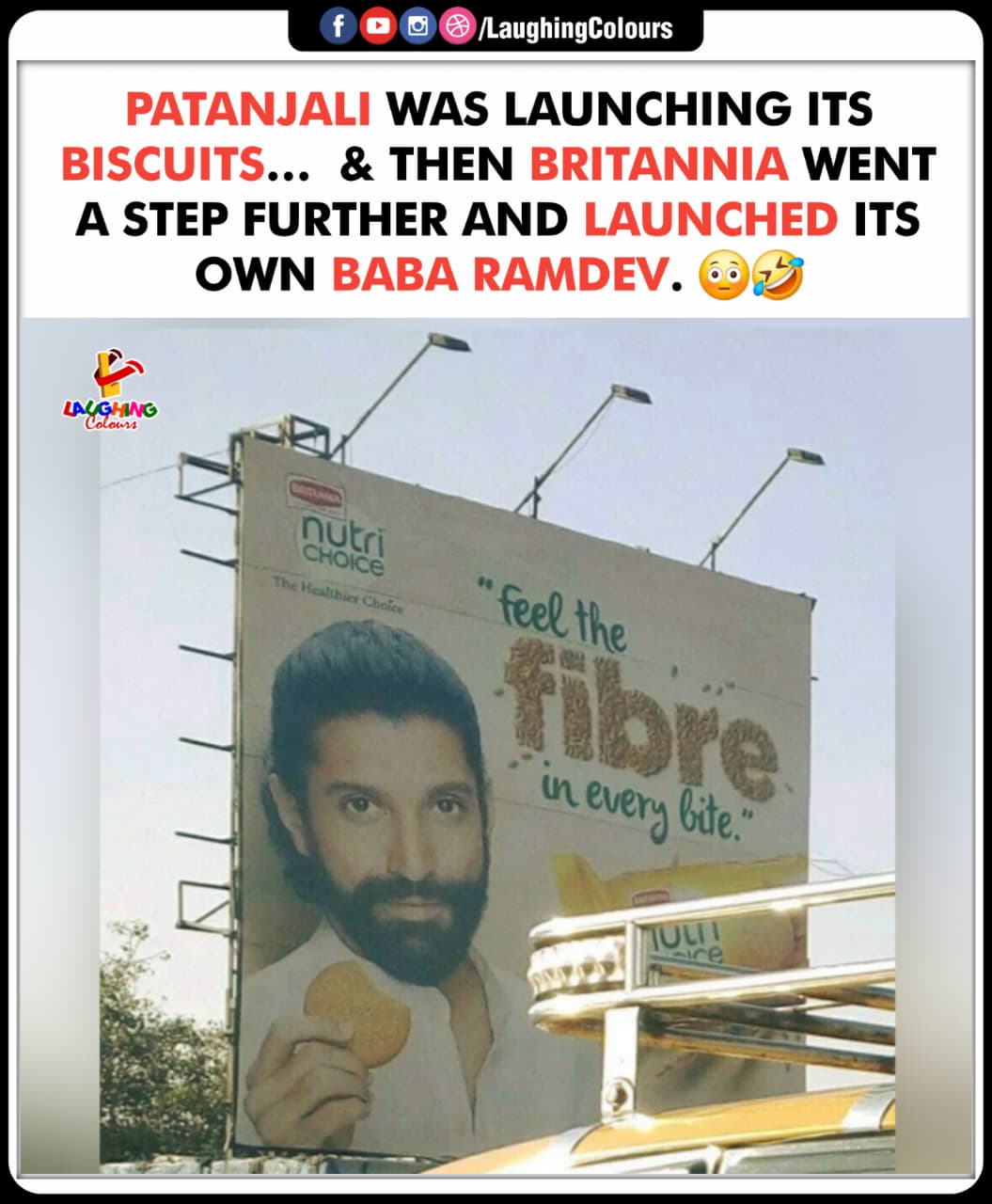 Laughing - Britannia launched new baba 🤣 #Britannia #Patanjali #FunnyAd ...