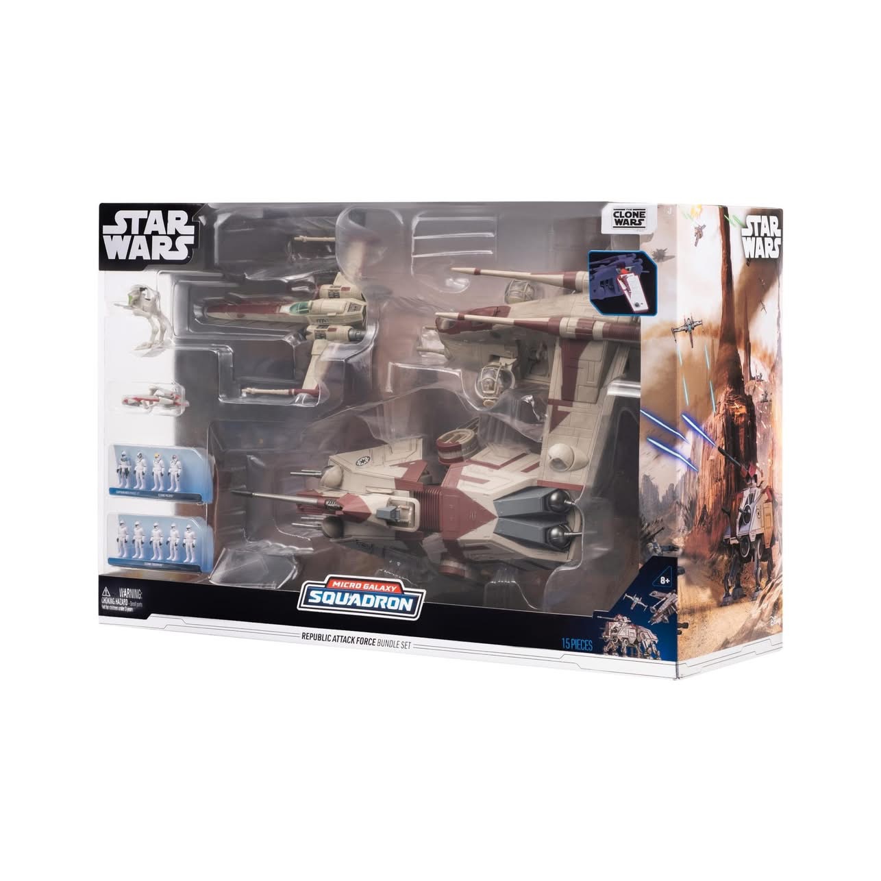 Jazwares Star Wars Micro Galaxy Squadron Republic Attack Force