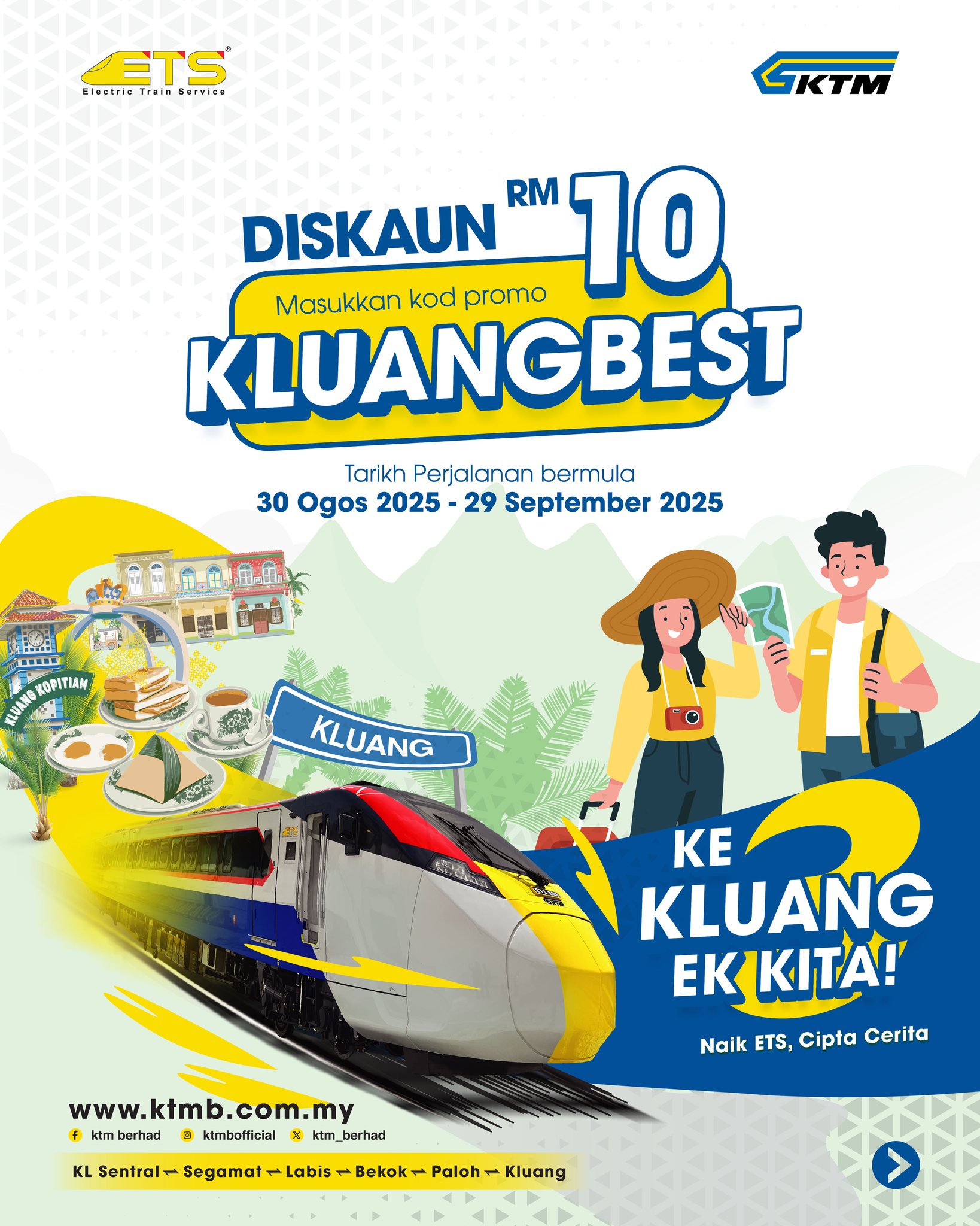 KTM - Perjalanan Baharu, Diskaun Hebat! Jimat RM10 untuk laluan KL ...