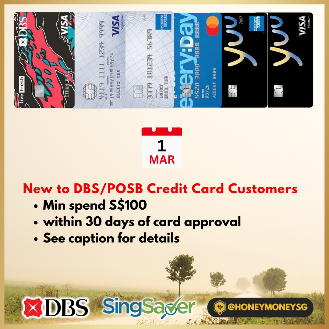 Honey - 🎉 UPDATE: SingSaver x DBS/POSB Promo 2026 🎉 💳 Participating ...