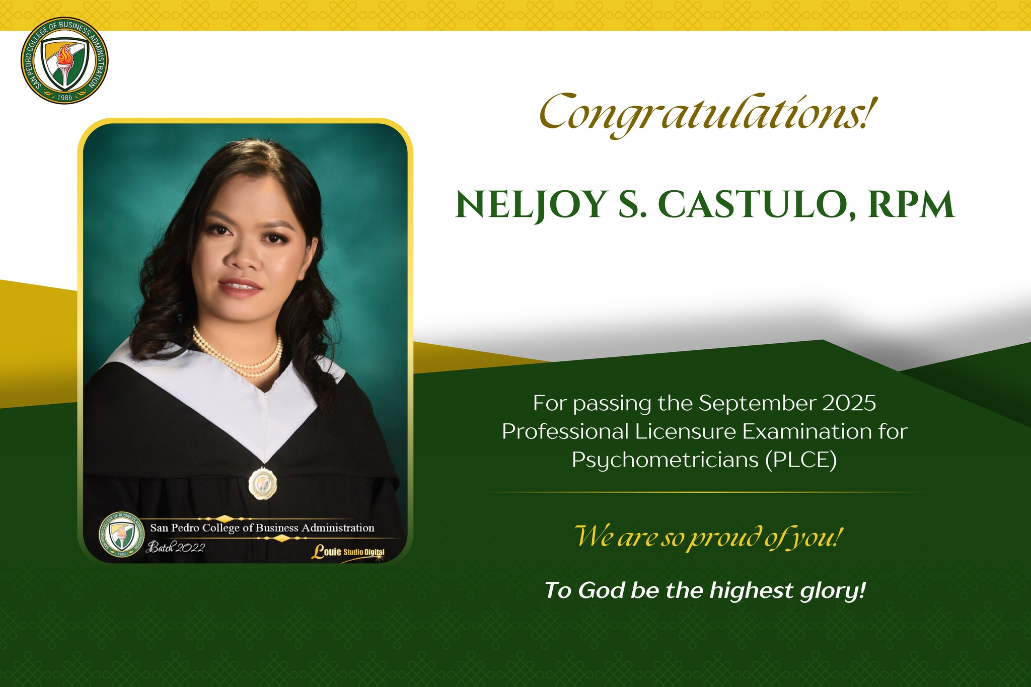 San Pedro... - San Pedro College of Business Administration