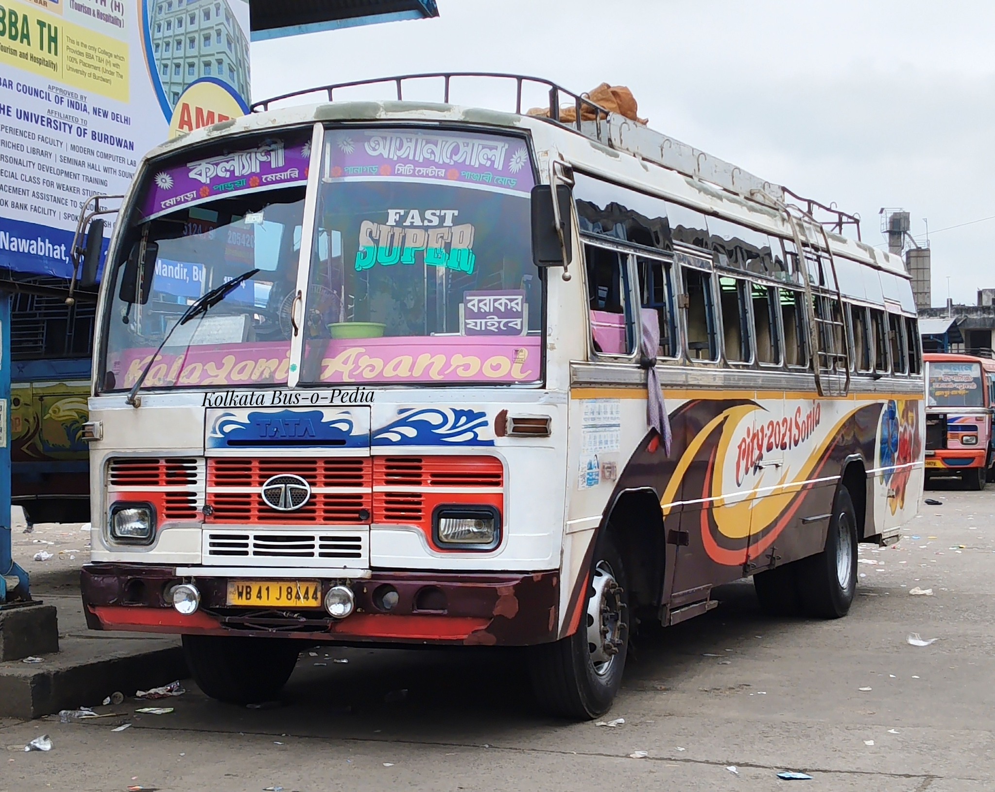 Kolkata bus-o-pedia - Bus registration number - WB 23D 7834. Bus owner ...