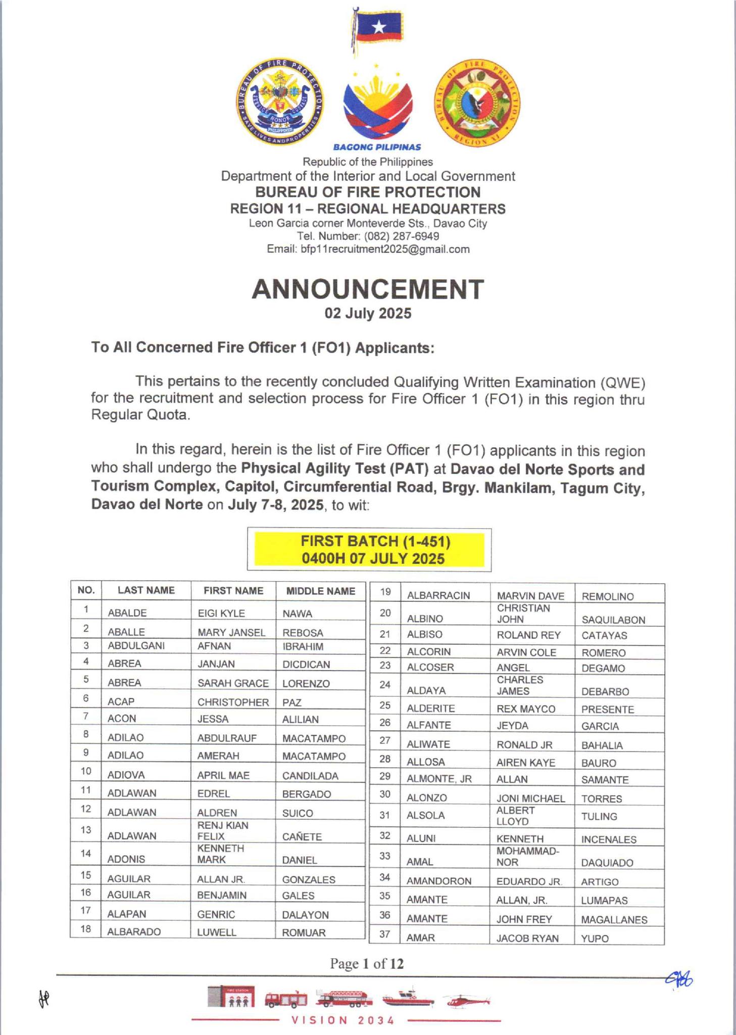 BFP R11 Human Resource Management Section