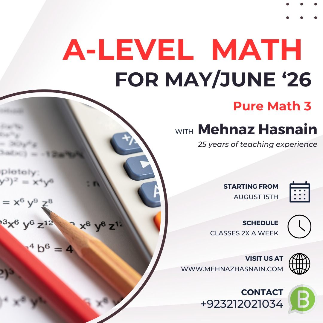 Math by Mehnaz Hasnain | Karachi