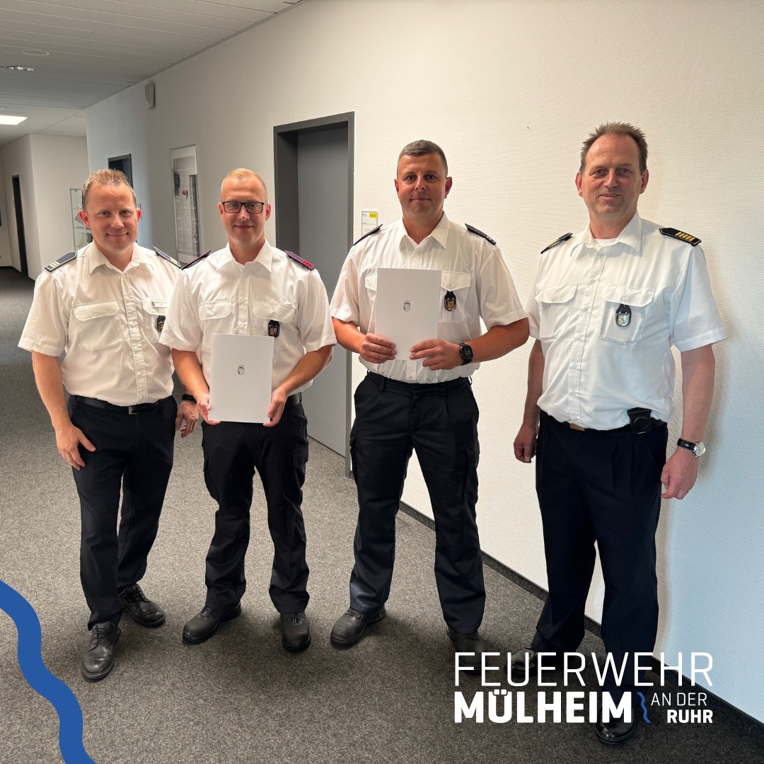 Feuerwehr - 🔥 Beförderung & Verstärkung für die Feuerwehr Mülheim 🔥 🎖️ ...