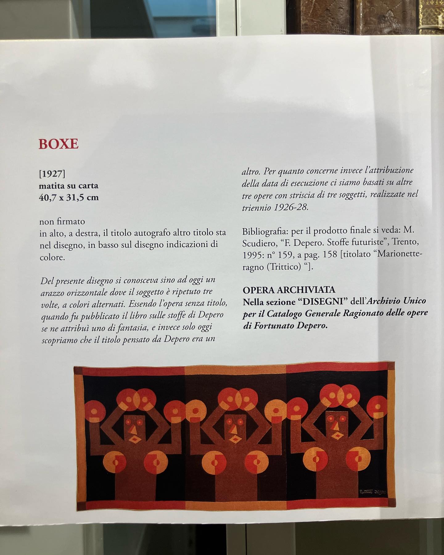 Fortunato Depero was a futurist, he went to NY in order to find 